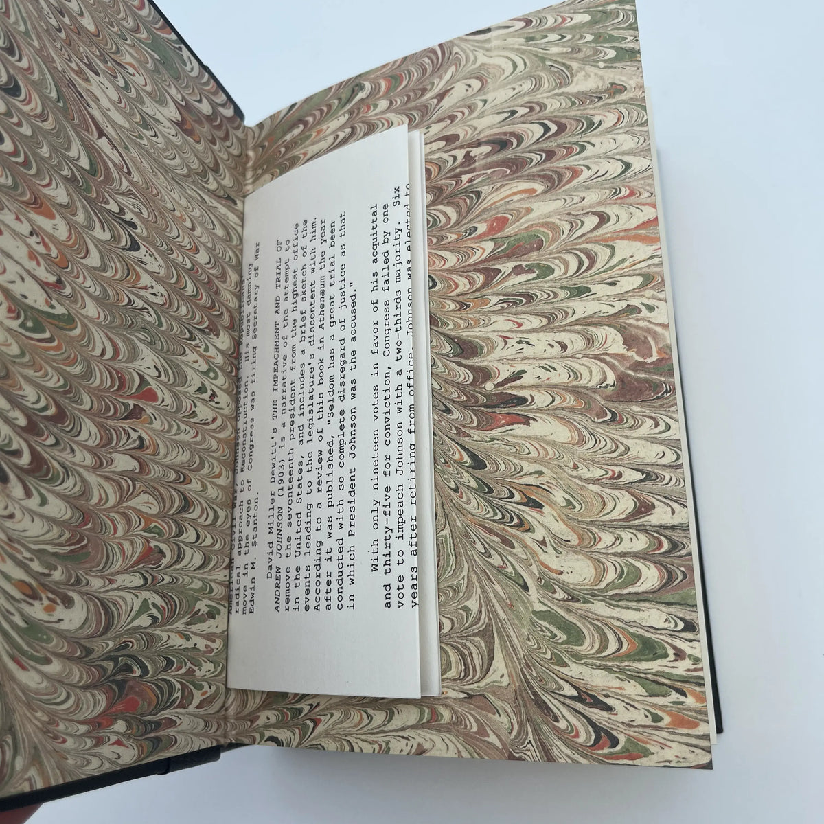 "The Impeachment and Trial of Andrew Johnson" by David Miller Dewitt - Leather-bound, gilt-edged Easton Press edition
