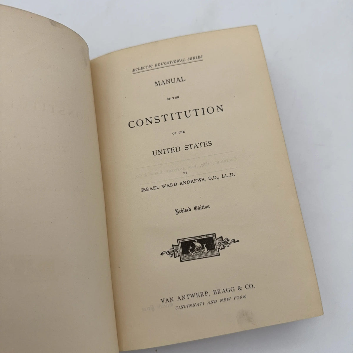 "Manual of the Constitution of the United States" by Israel Ward Andrews — 1887
