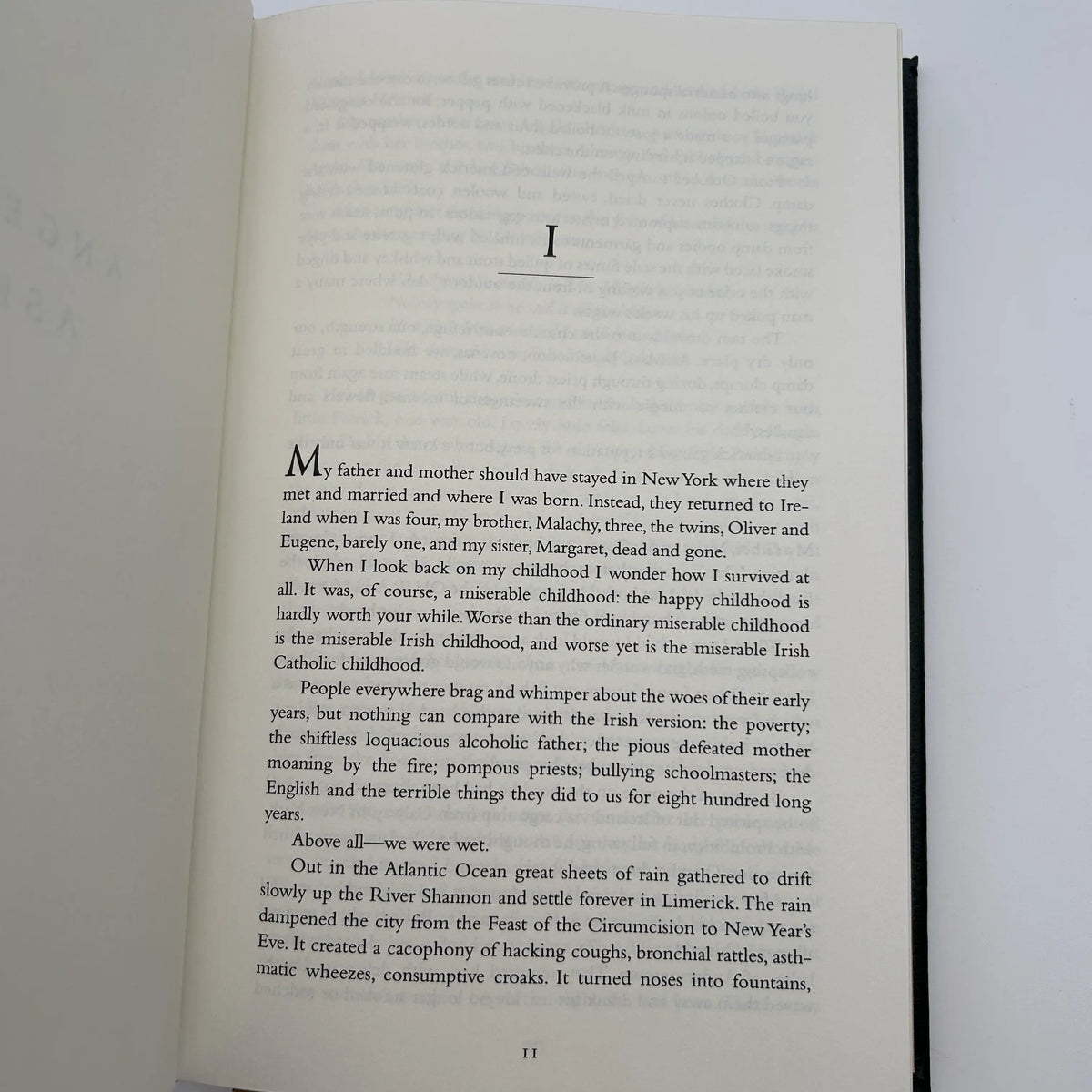 "Angela's Ashes" Signed by author, Frank McCourt - Leather-bound, gilt-edged Easton Press edition