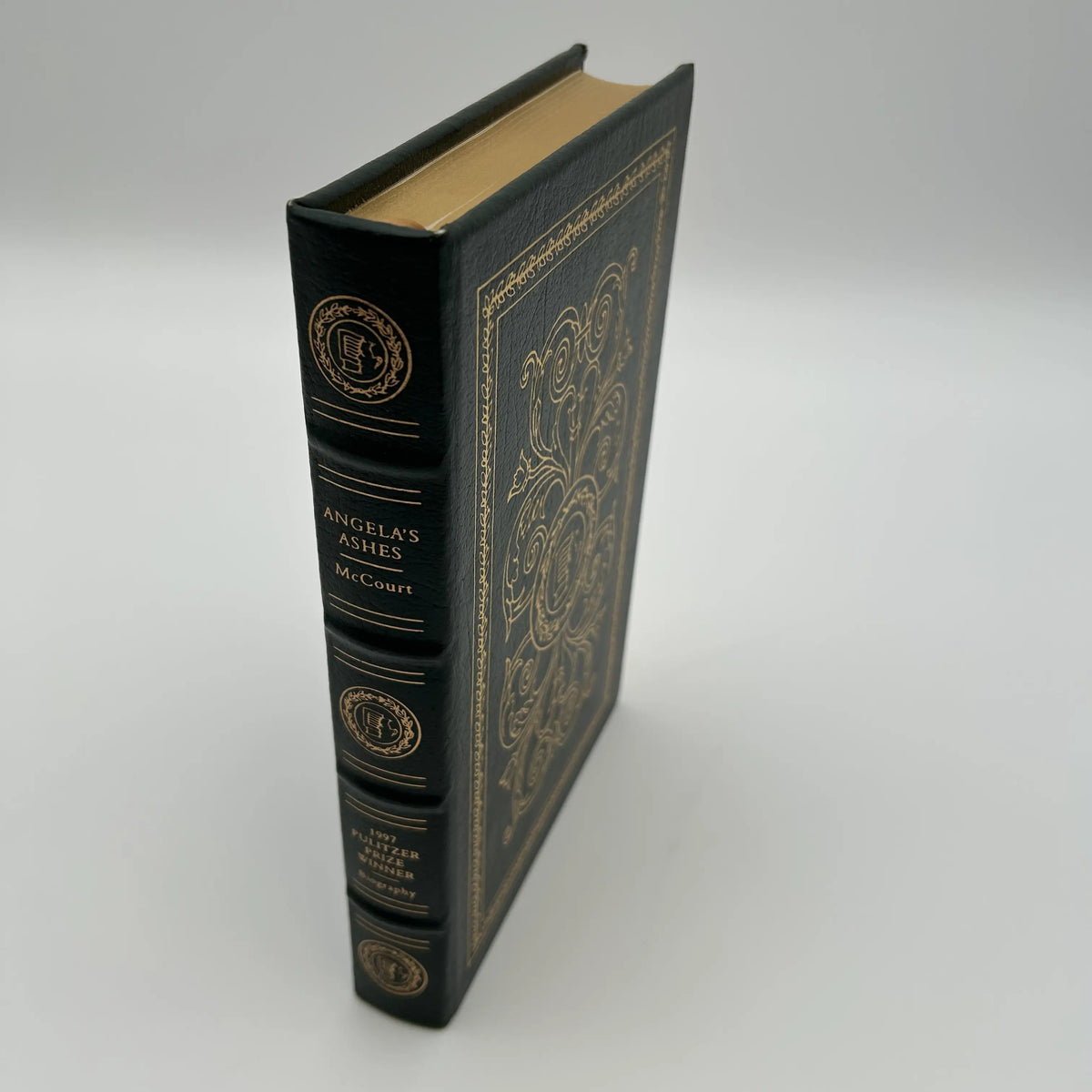 "Angela's Ashes" Signed by author, Frank McCourt - Leather-bound, gilt-edged Easton Press edition