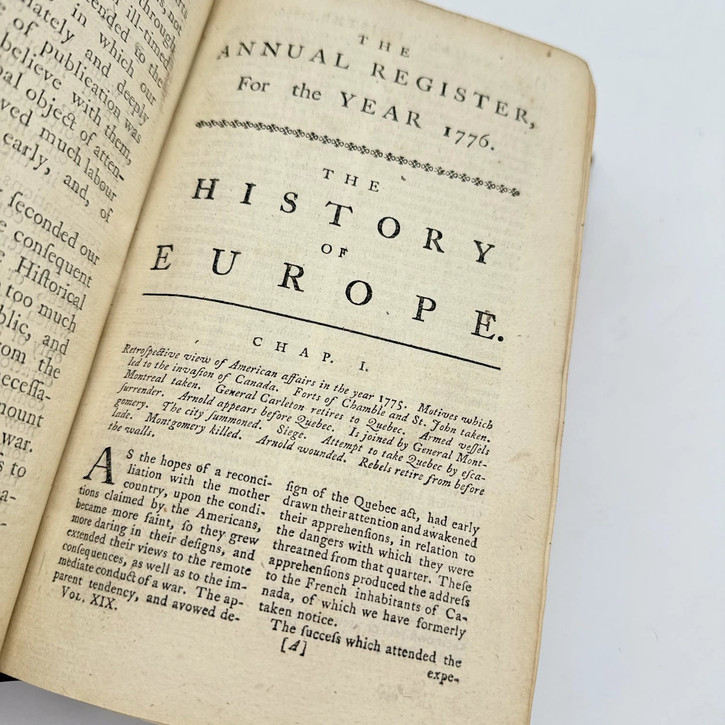 The Annual Register, Or a View of the History, Politics and Literature, For the Year 1776