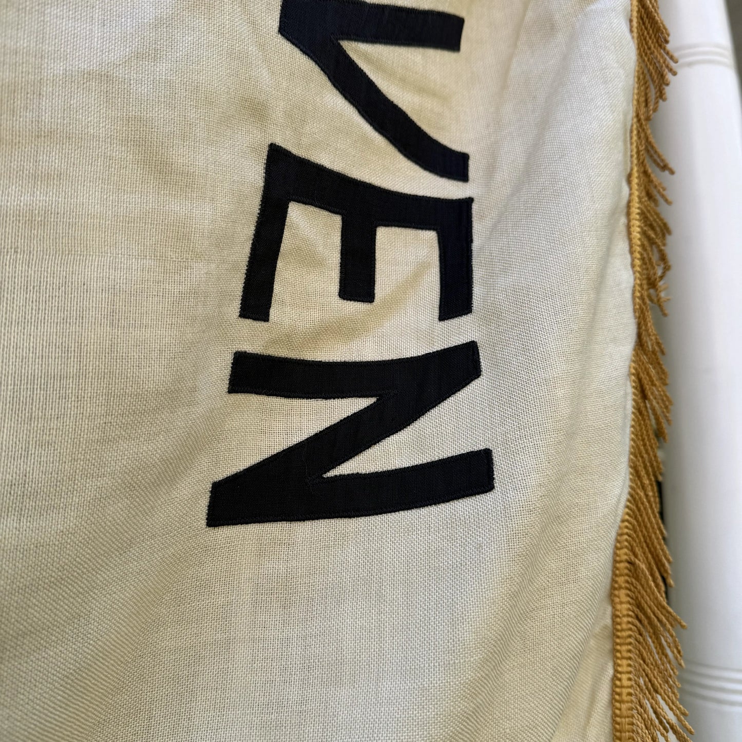 "An Appeal to Heaven" Revolutionary War Flag — sewn, with gold fringe