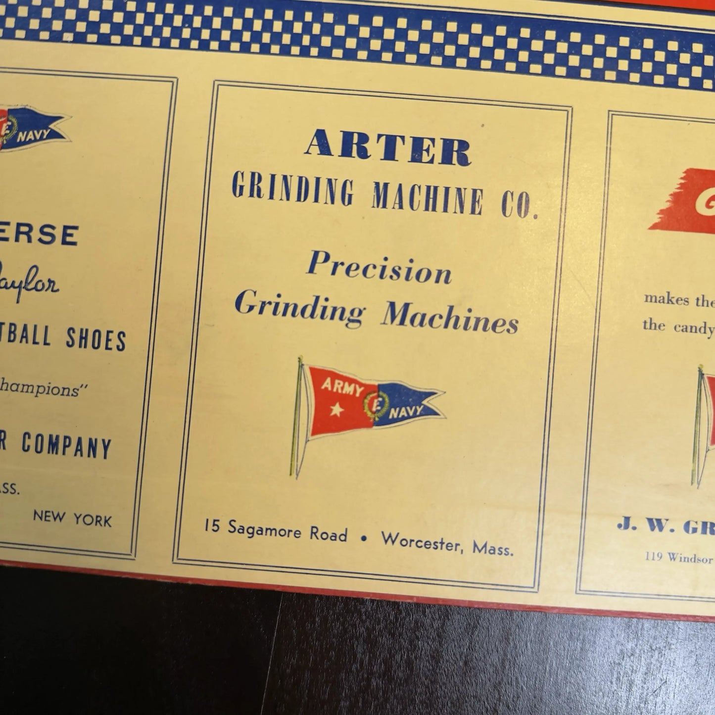 WWII Army - Navy "E" Award Supplier Checkerboard