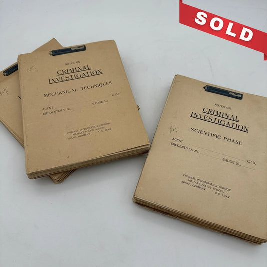 Army MP manuals from Germany