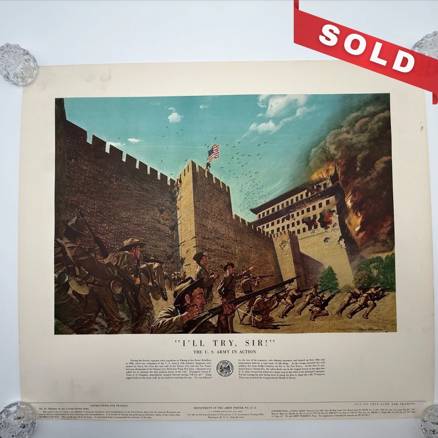 "U.S. Army in Action" Prints
