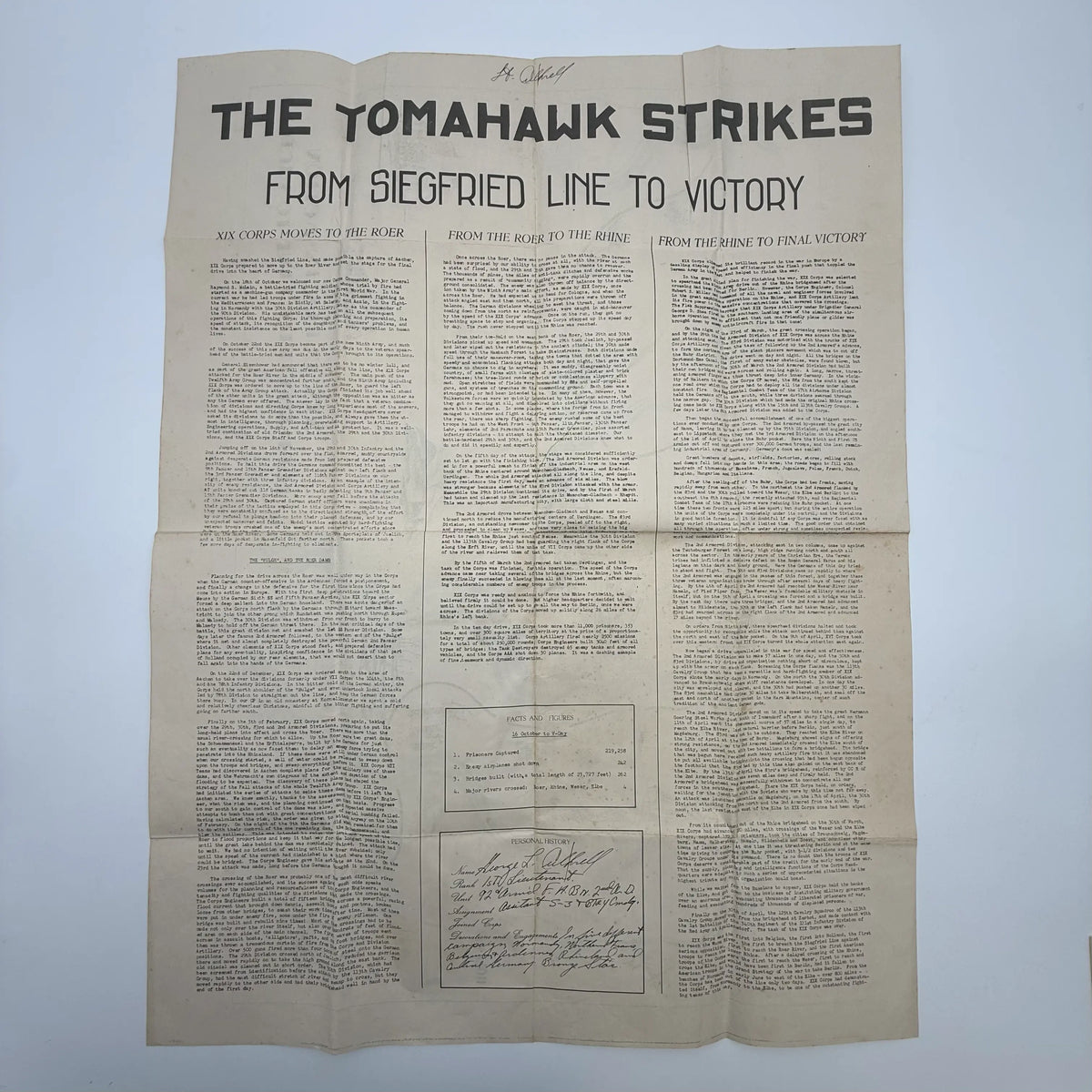 XIX Corps in Action: Two WWII Campaign Maps — 1944–1945
