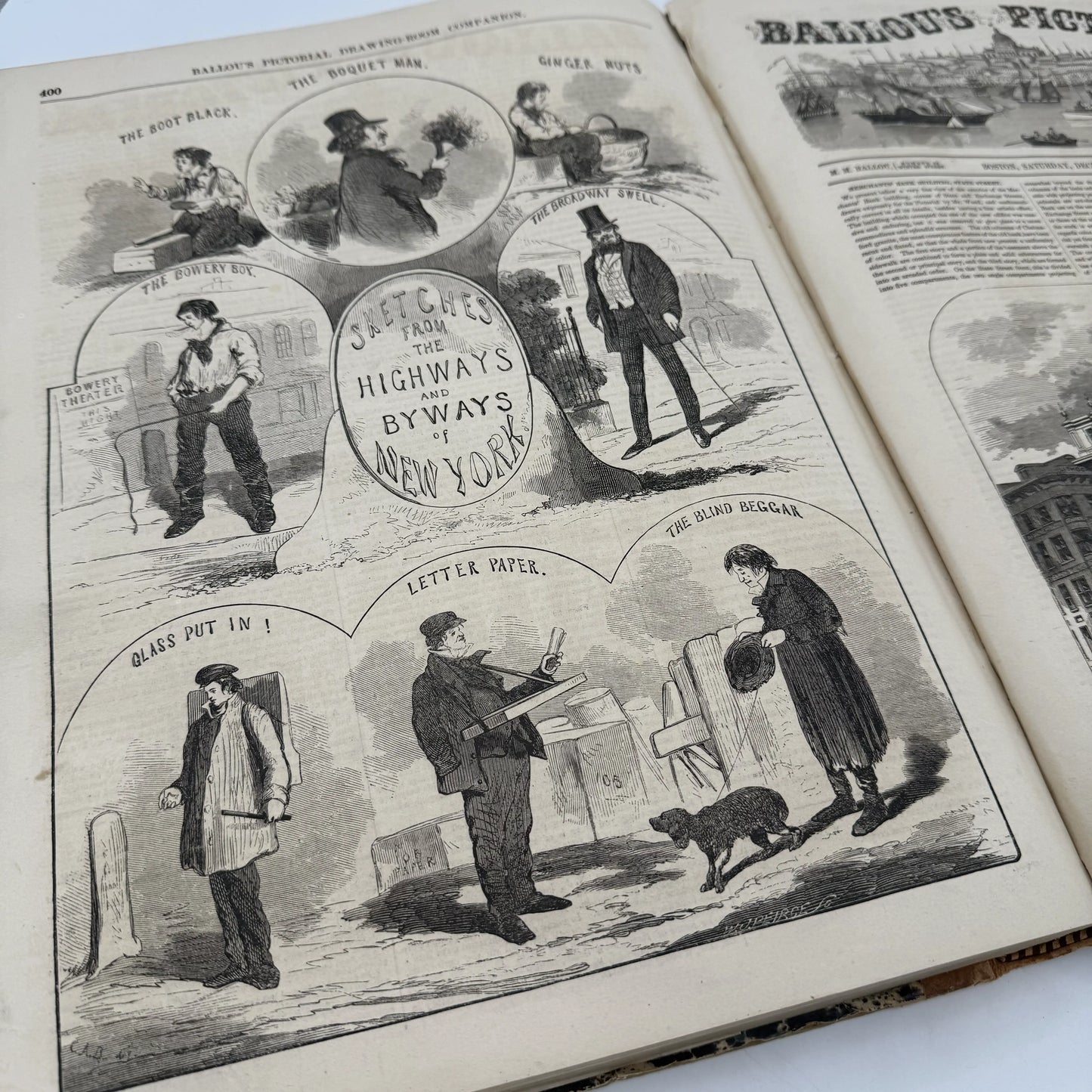 "Ballou's Pictorial Drawing-Room Companion" — From July to December 1856 — In a bound volume