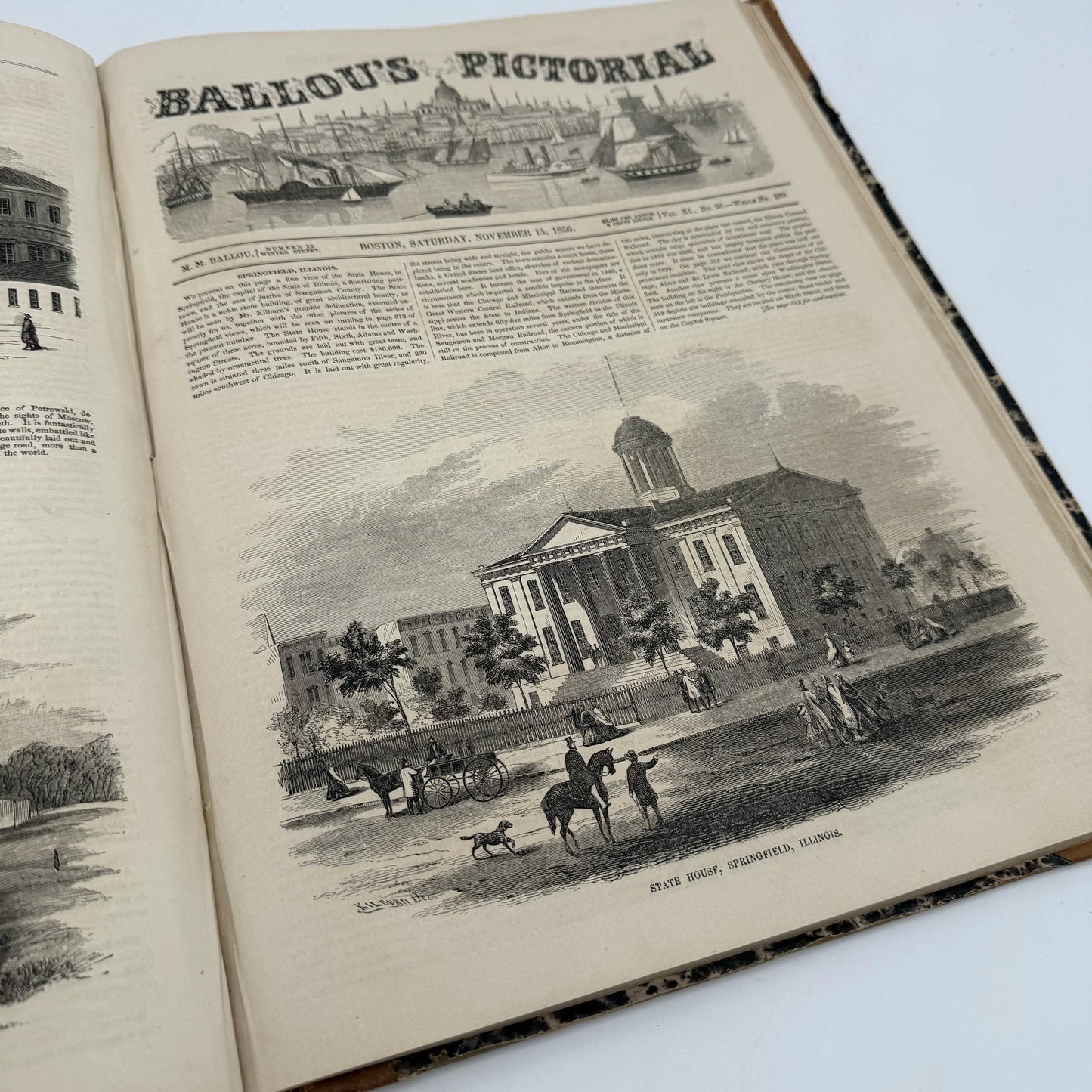 "Ballou's Pictorial Drawing-Room Companion" — From July to December 1856 — In a bound volume