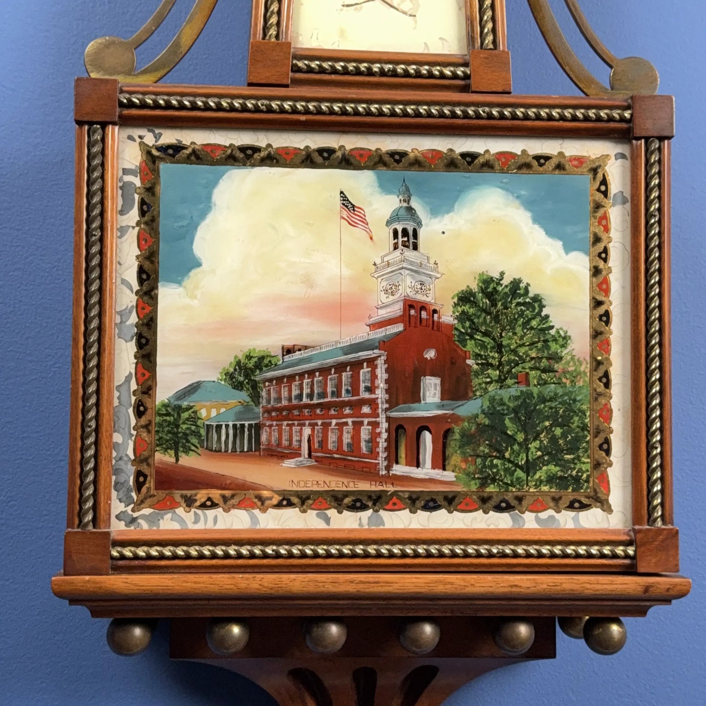 Independence Hall Banjo Clock from Waltham Watch Co.