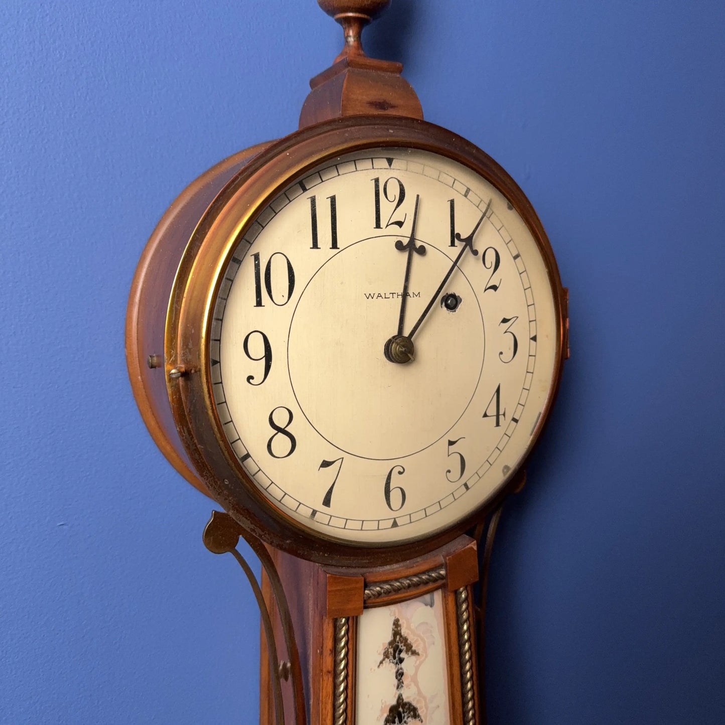Independence Hall Banjo Clock from Waltham Watch Co.