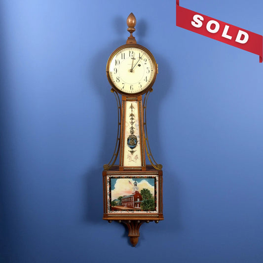 Independence Hall Banjo Clock from Waltham Watch Co.