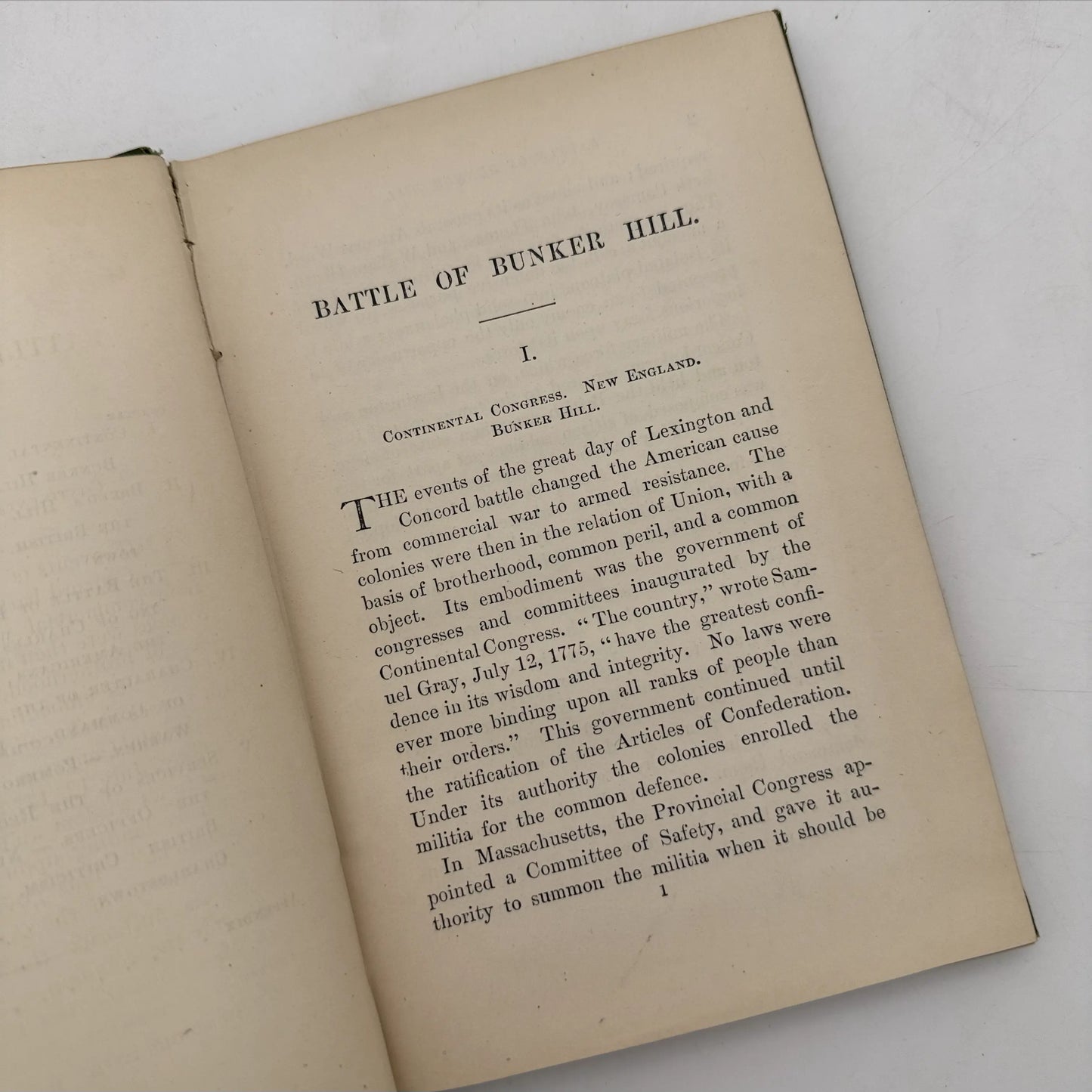 "Battle of Bunker Hill" by Richard Frothingham — 1875 — With large bound-in map