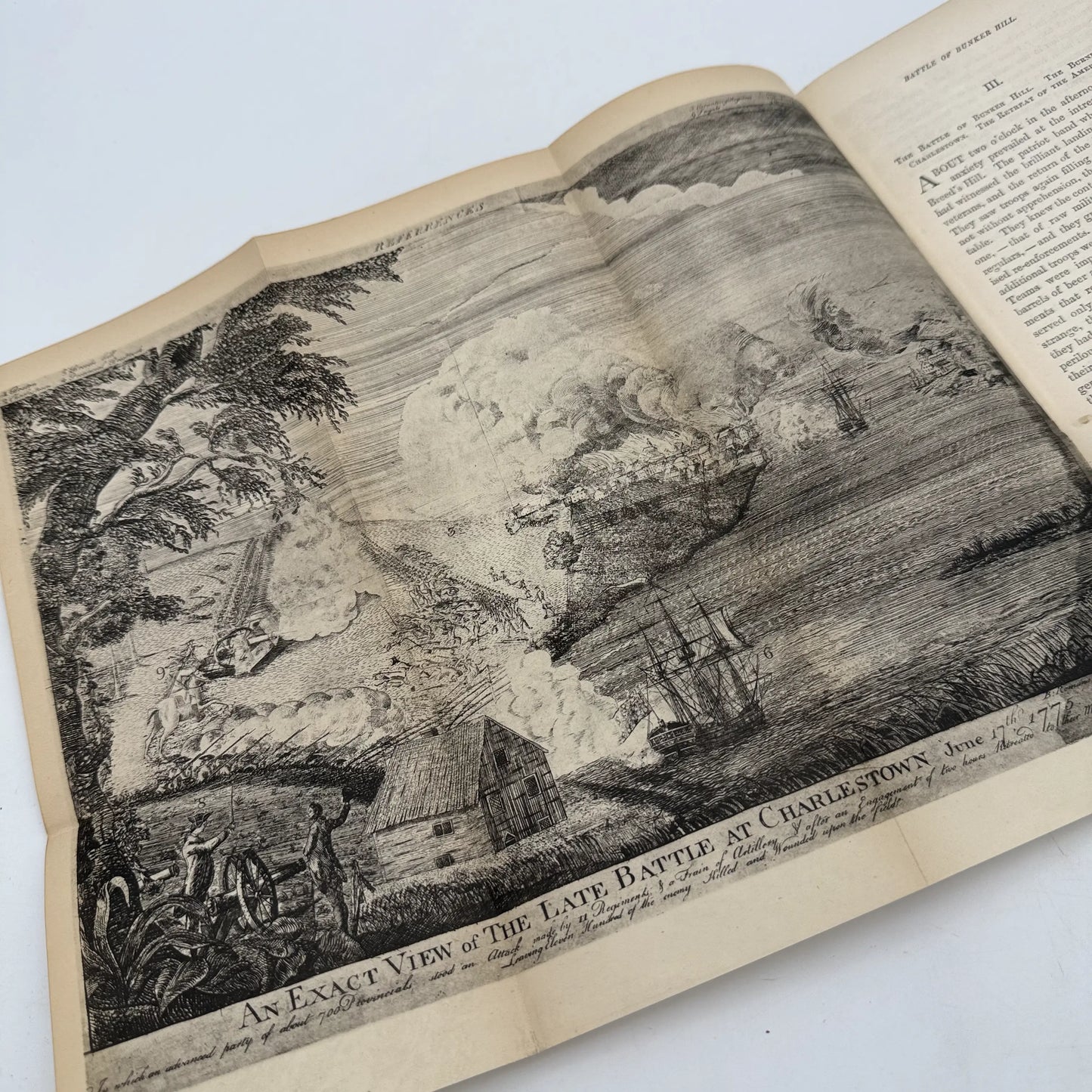 "Battle of Bunker Hill" by Richard Frothingham — 1875 — With large bound-in map