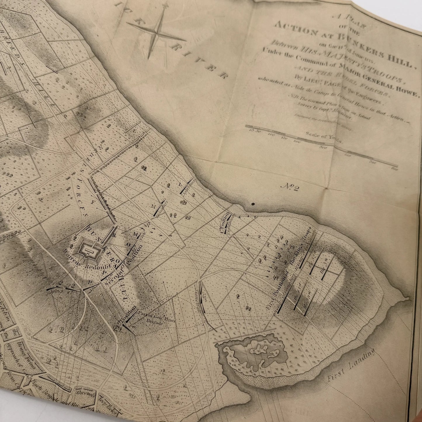"Battle of Bunker Hill" by Richard Frothingham — 1875 — With large bound-in map