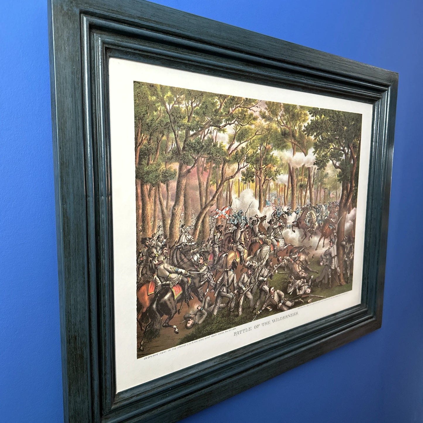 The Battle of the Wilderness - framed print