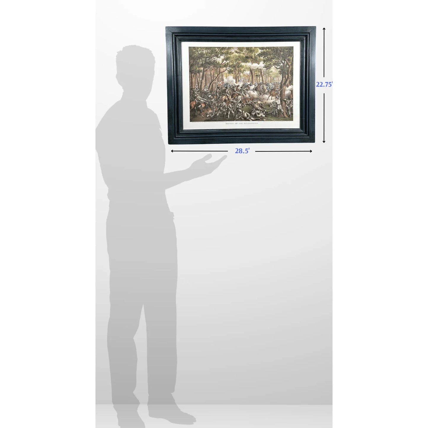 The Battle of the Wilderness - framed print