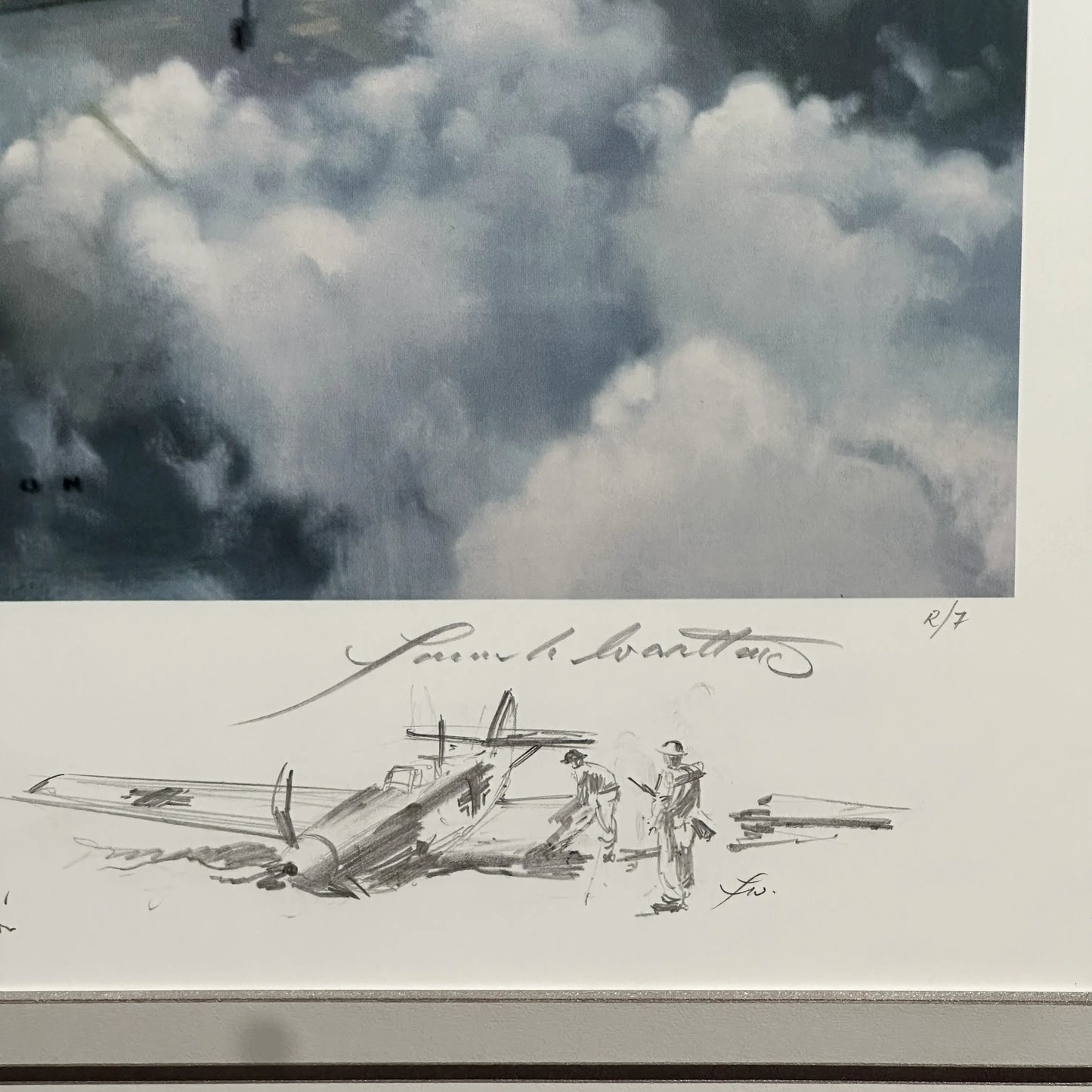 "Battle Over London" — Signed by pilots and crew — Framed — Includes Certificate of Authenticity