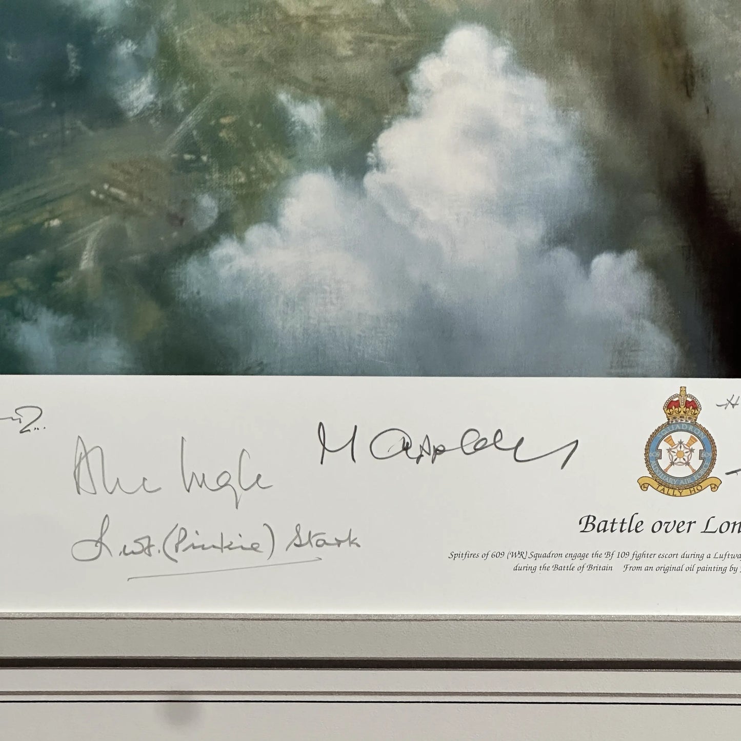 "Battle Over London" — Signed by pilots and crew — Framed — Includes Certificate of Authenticity