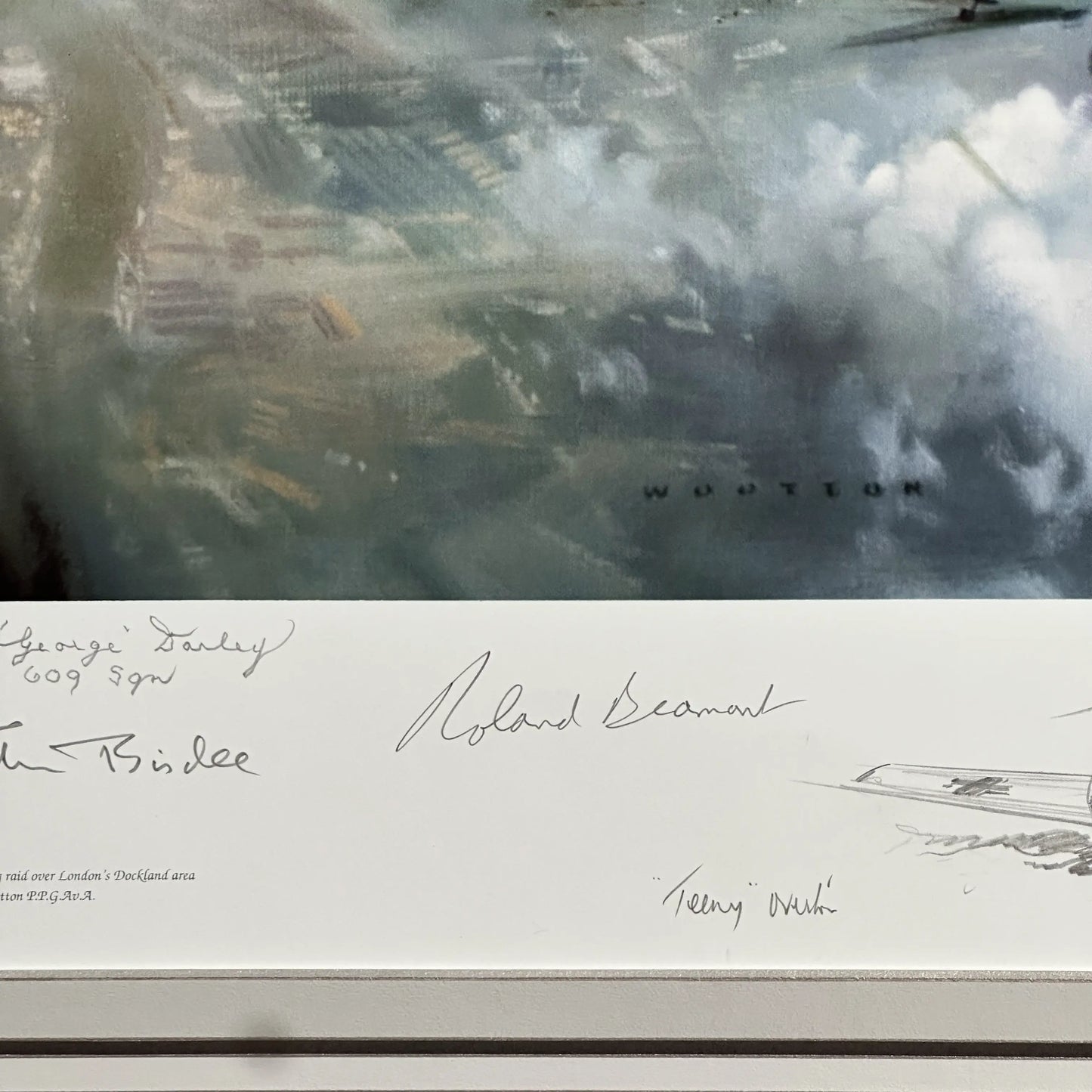 "Battle Over London" — Signed by pilots and crew — Framed — Includes Certificate of Authenticity