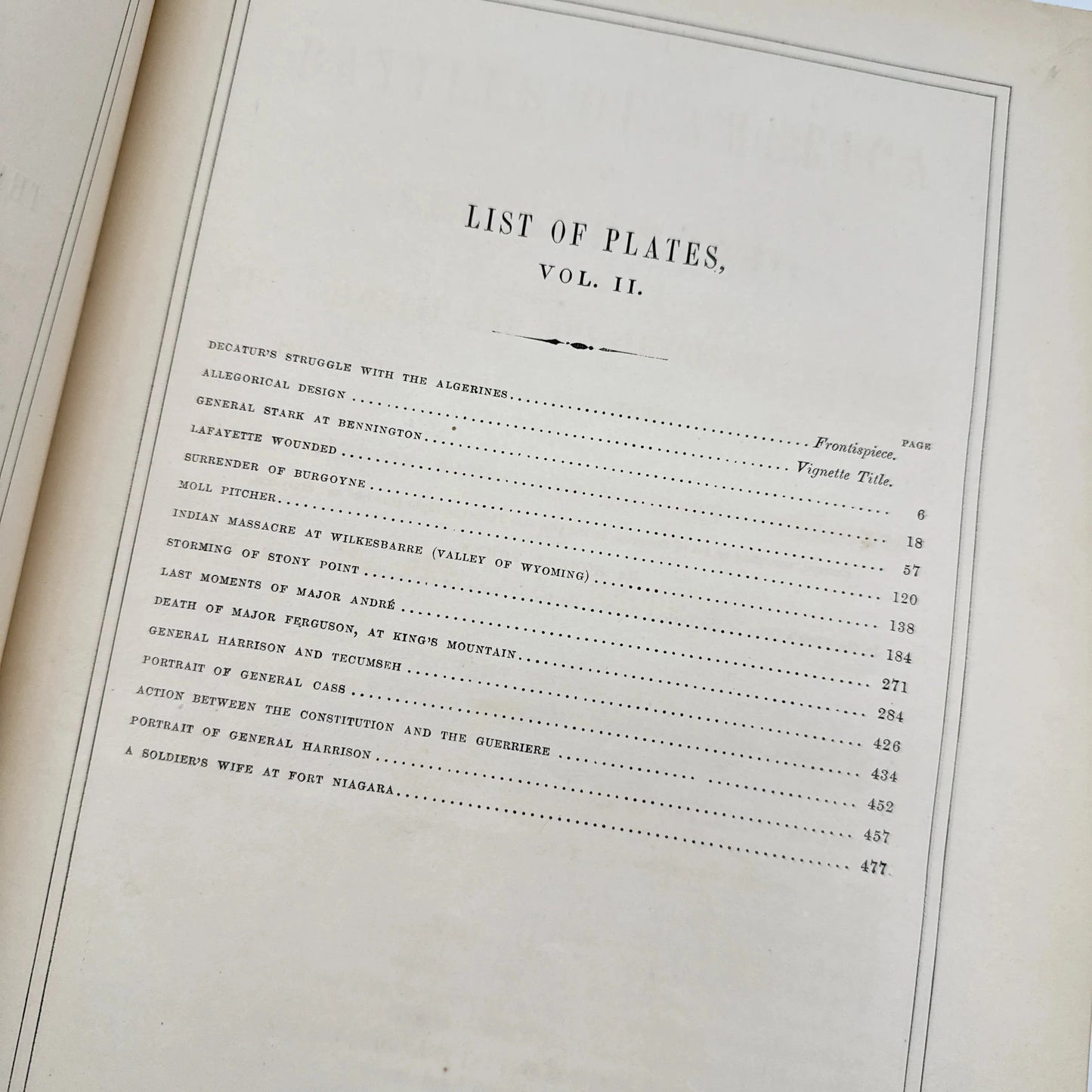 1861 "Battles of America by Sea and Land New York" by Robert Tomes — Three volume set