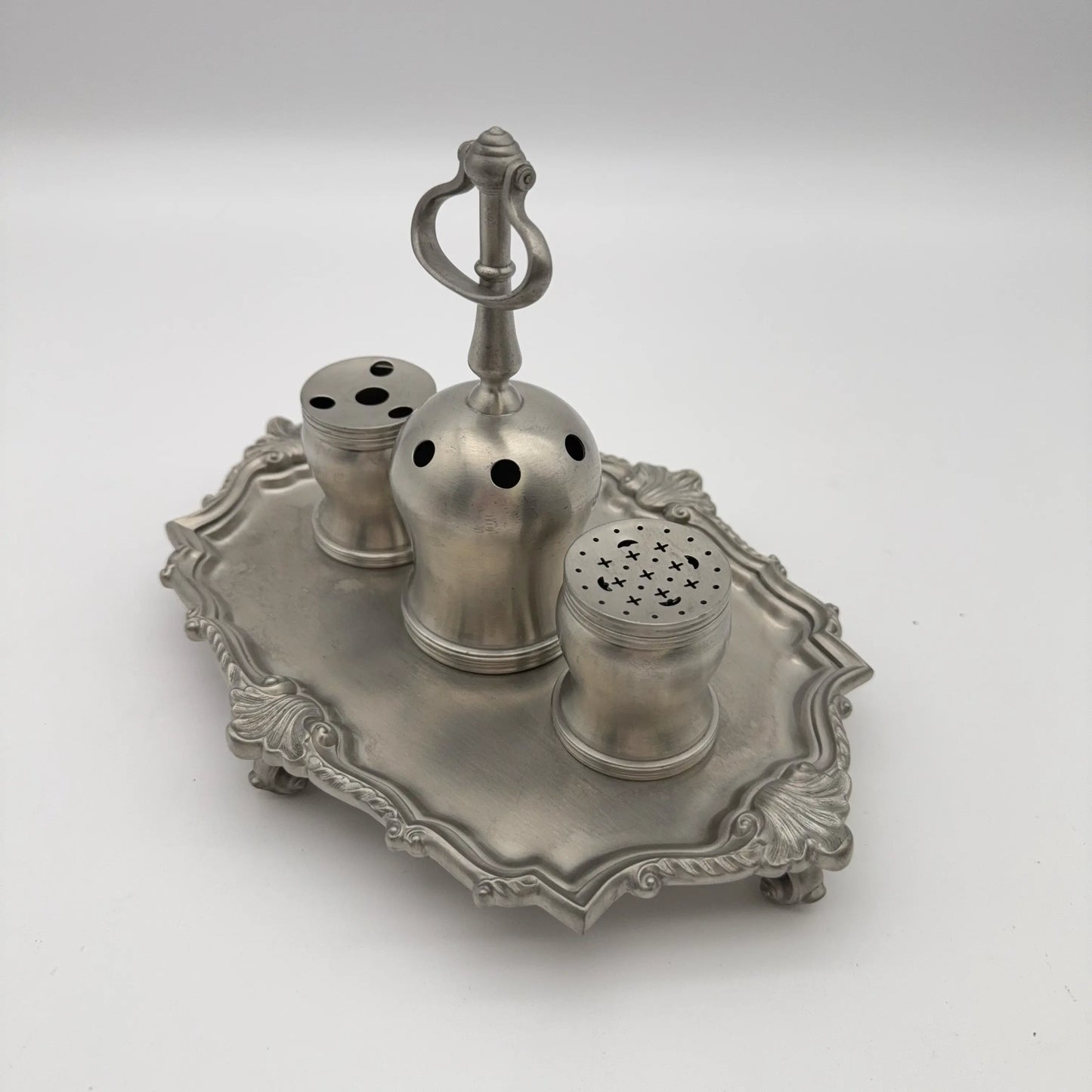 Philip Syng Inkstand in Satin Pewter Finish — Official Independence Hall Ink Stand Reproduction for the Bicentennial