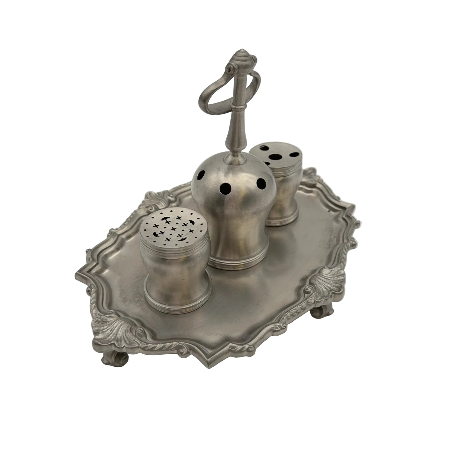 Philip Syng Inkstand in Satin Pewter Finish — Official Independence Hall Ink Stand Reproduction for the Bicentennial