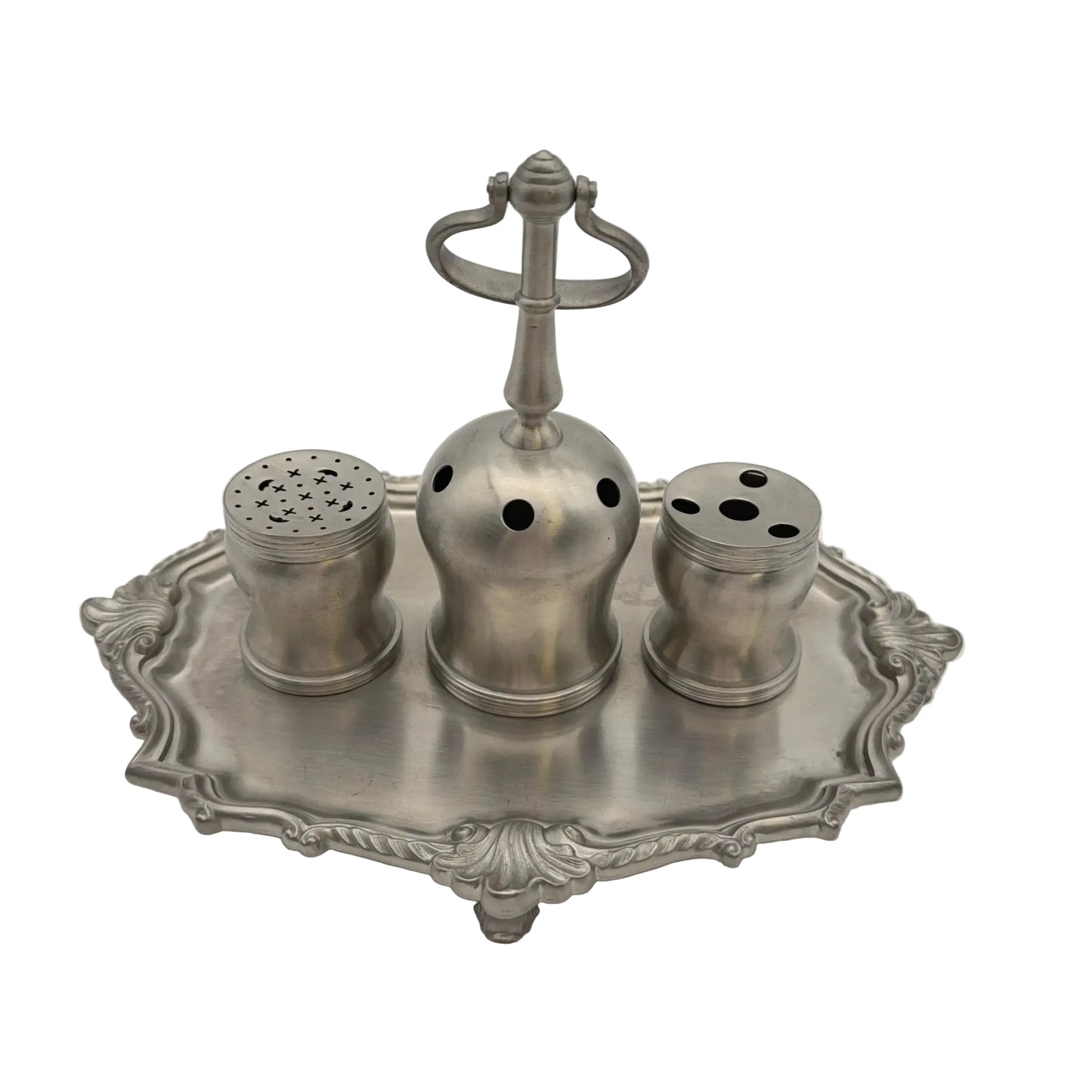 Philip Syng Inkstand in Satin Pewter Finish — Official Independence Hall Ink Stand Reproduction for the Bicentennial