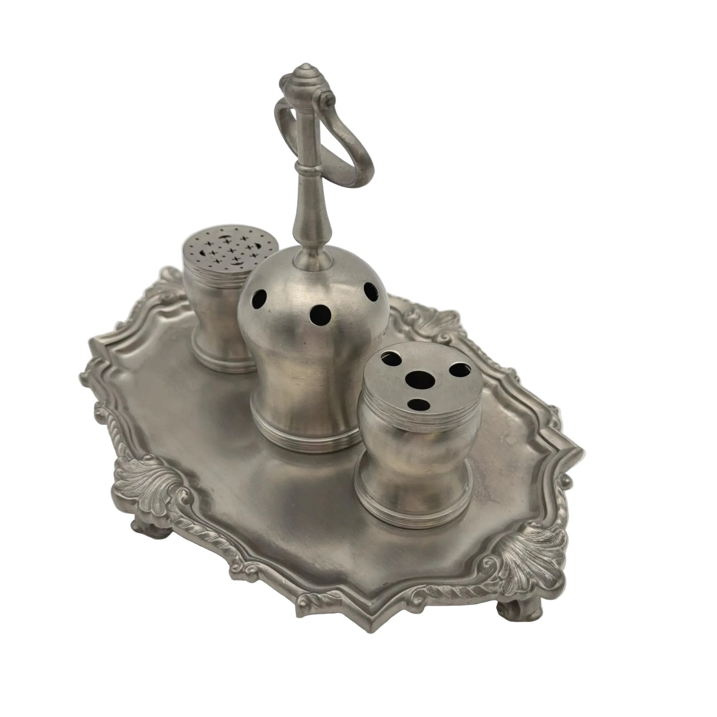 Philip Syng Inkstand in Satin Pewter Finish — Official Independence Hall Ink Stand Reproduction for the Bicentennial