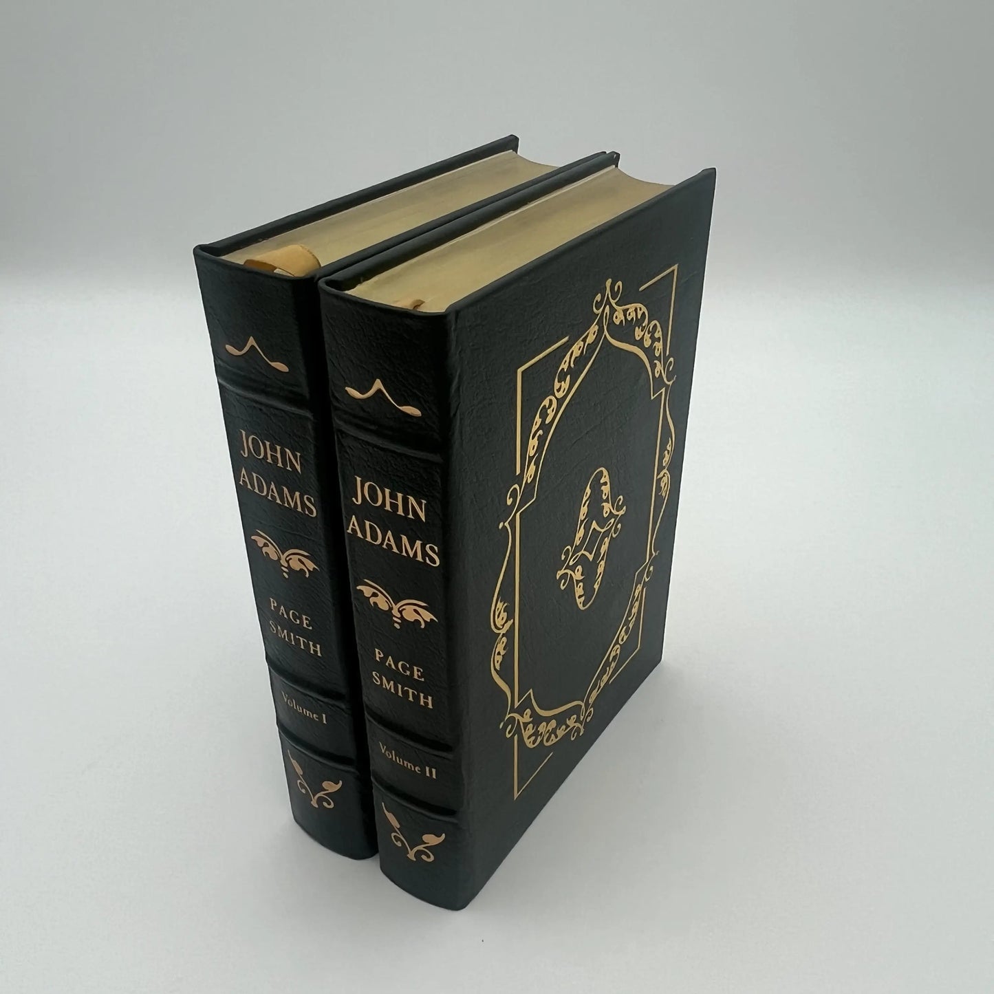 "John Adams" by Page Smith — Two volume set — Leather-bound, gilt-edged Easton Press edition