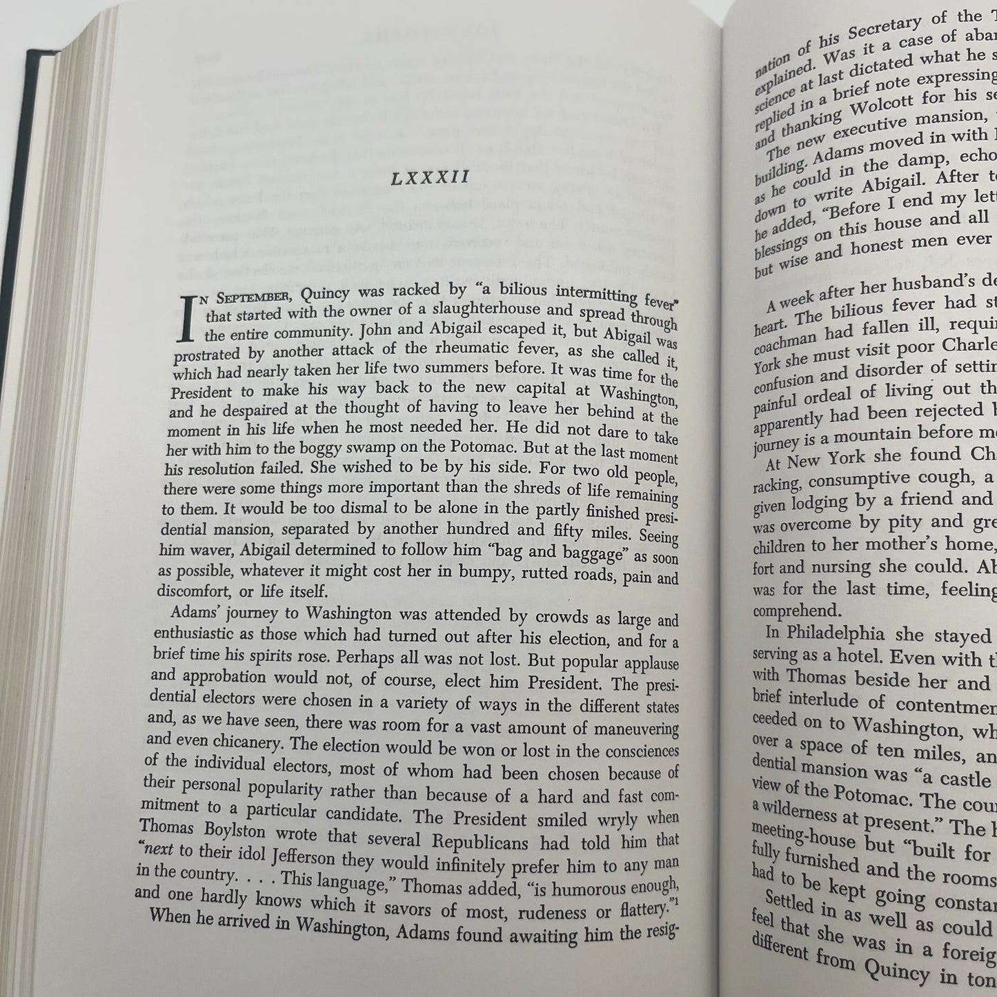"John Adams" by Page Smith — Two volume set — Leather-bound, gilt-edged Easton Press edition