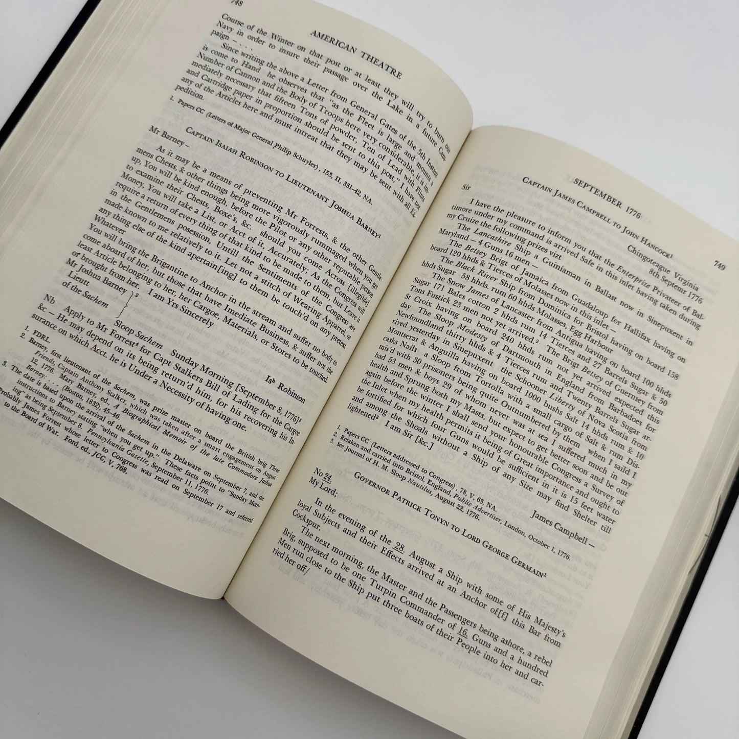 Naval Documents of the American Revolution — Volumes 6 and 9 — 1776 and 1777