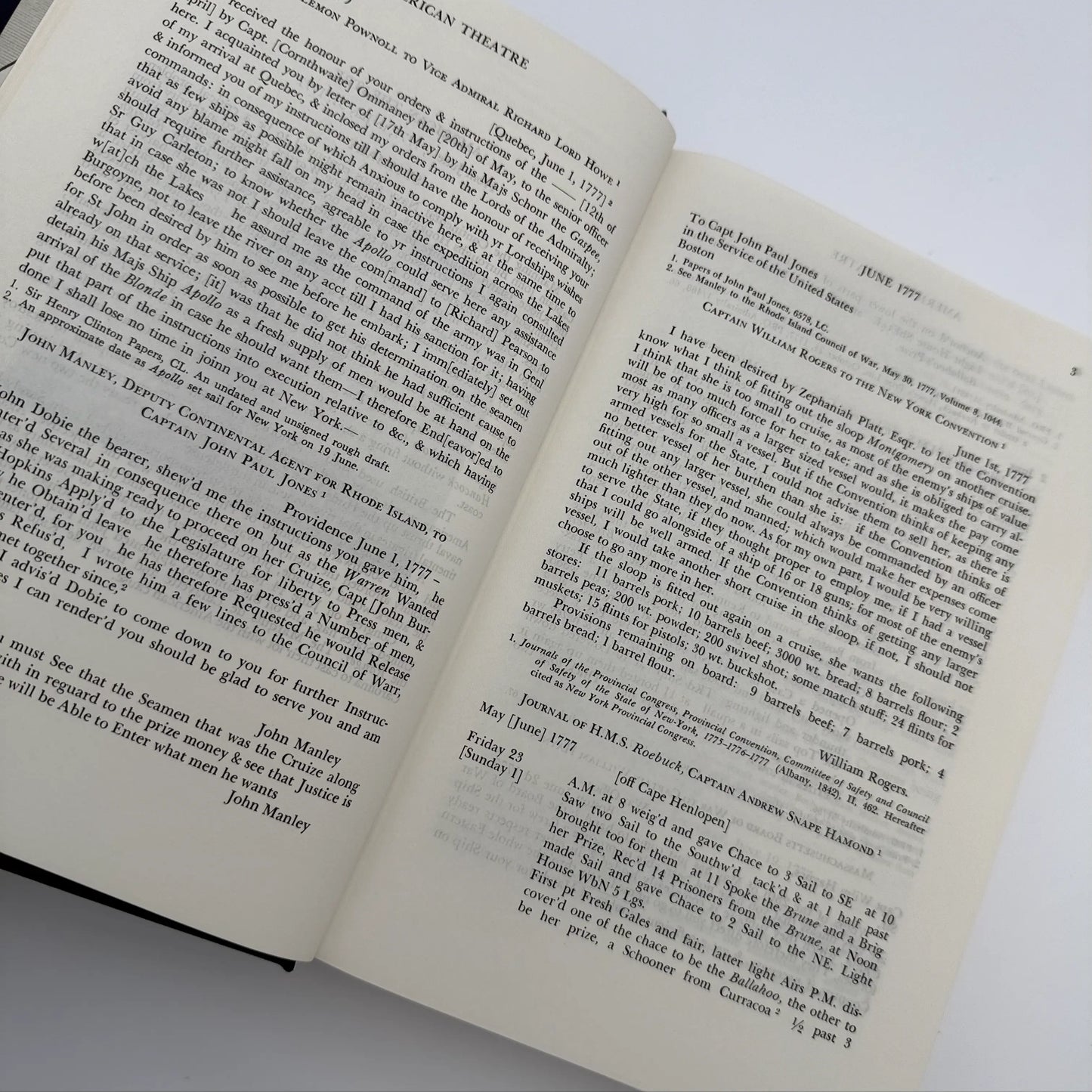 Naval Documents of the American Revolution — Volumes 6 and 9 — 1776 and 1777