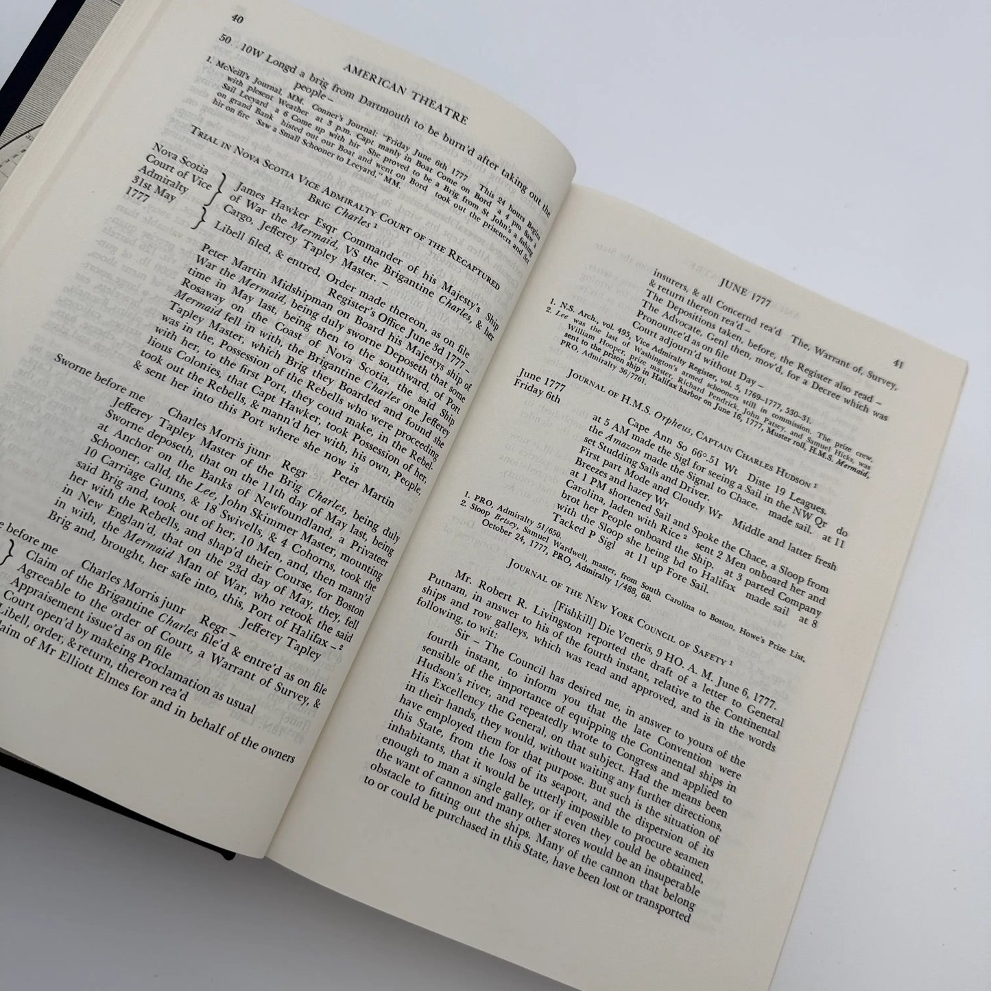 Naval Documents of the American Revolution — Volumes 6 and 9 — 1776 and 1777