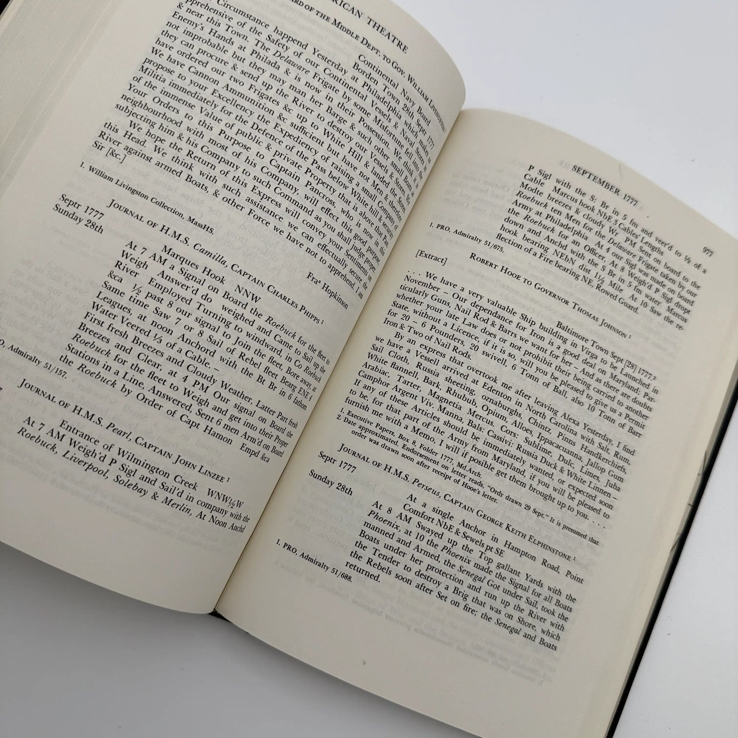 Naval Documents of the American Revolution — Volumes 6 and 9 — 1776 and 1777