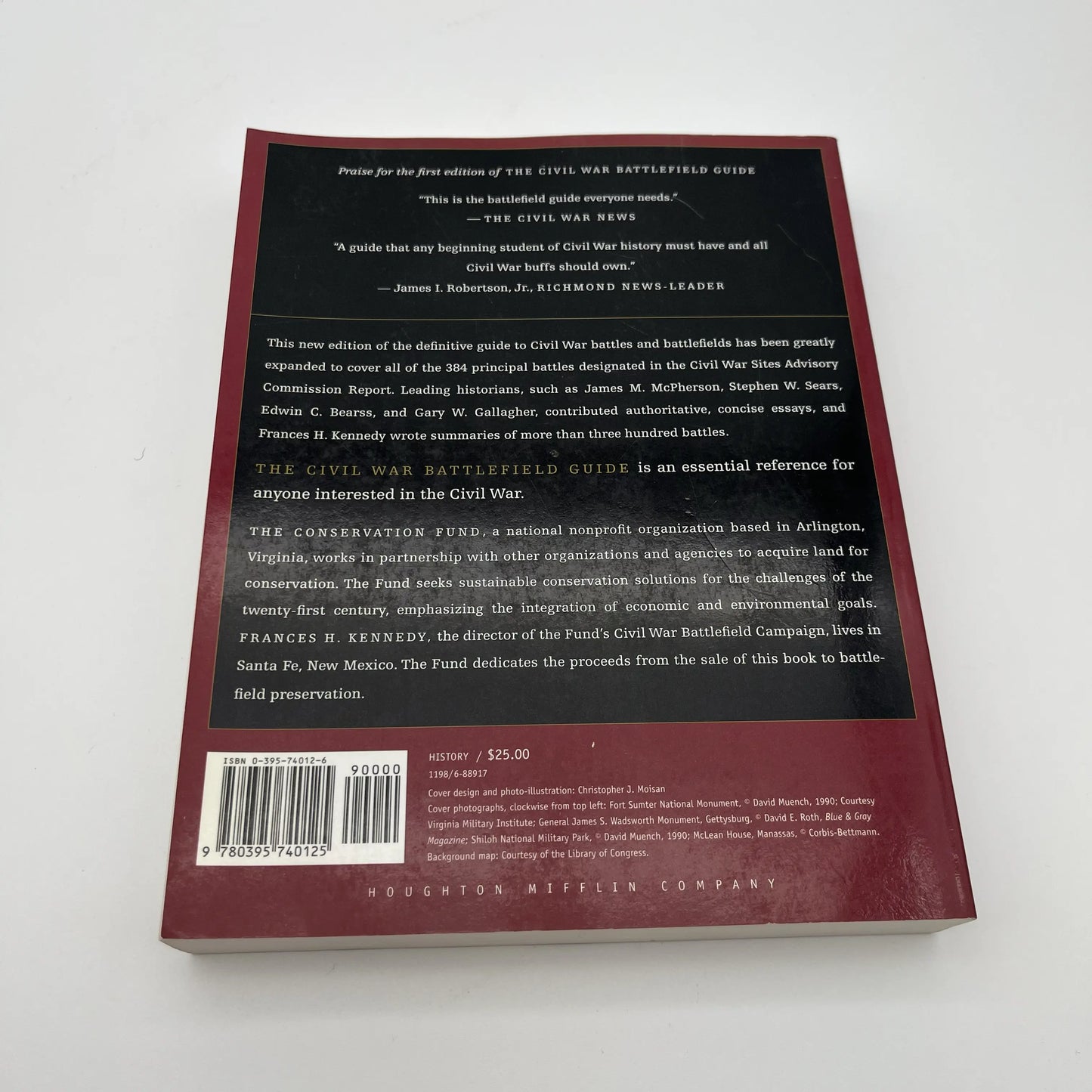 "The Civil War Battlefield Guide" Edited by Frances H. Kennedy