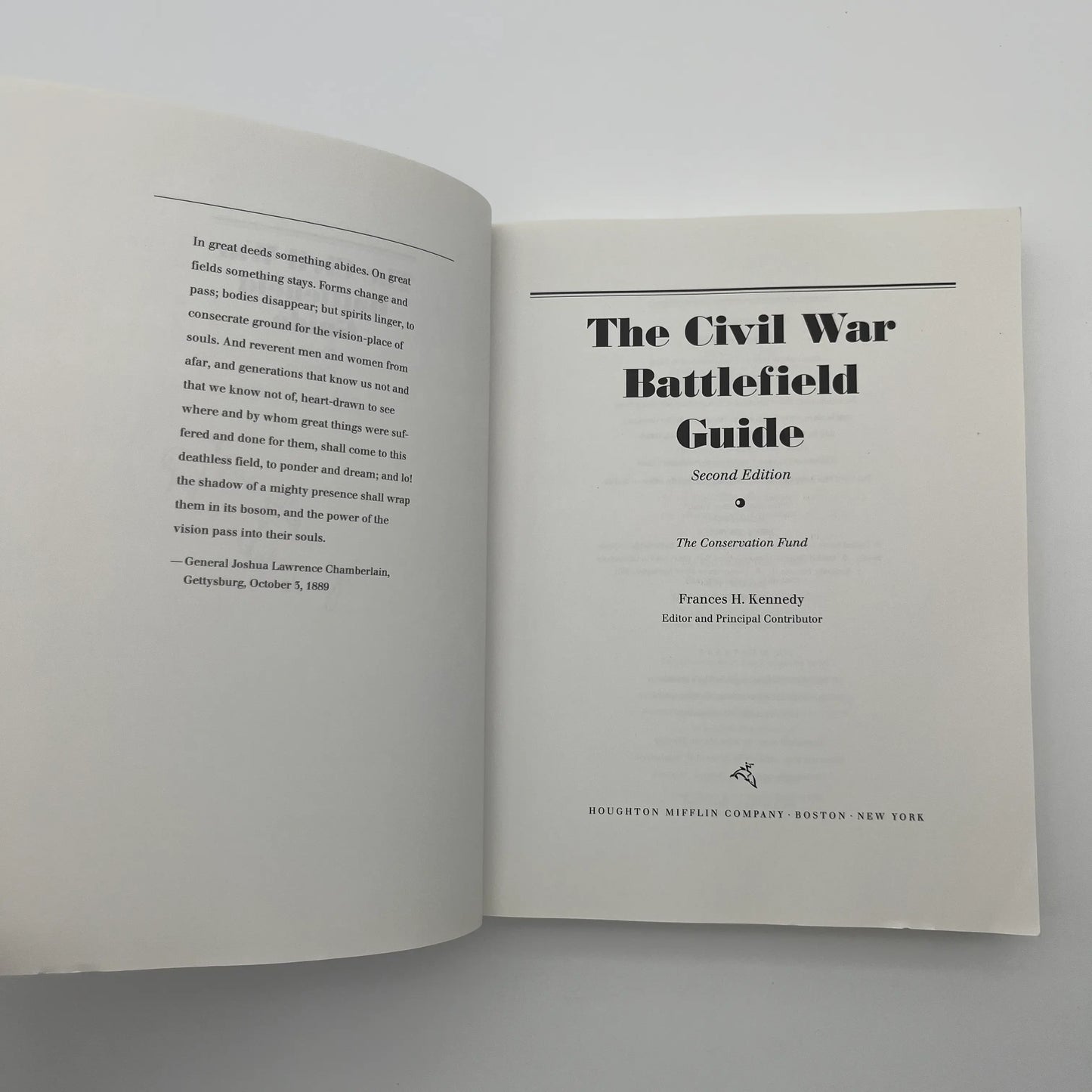 "The Civil War Battlefield Guide" Edited by Frances H. Kennedy