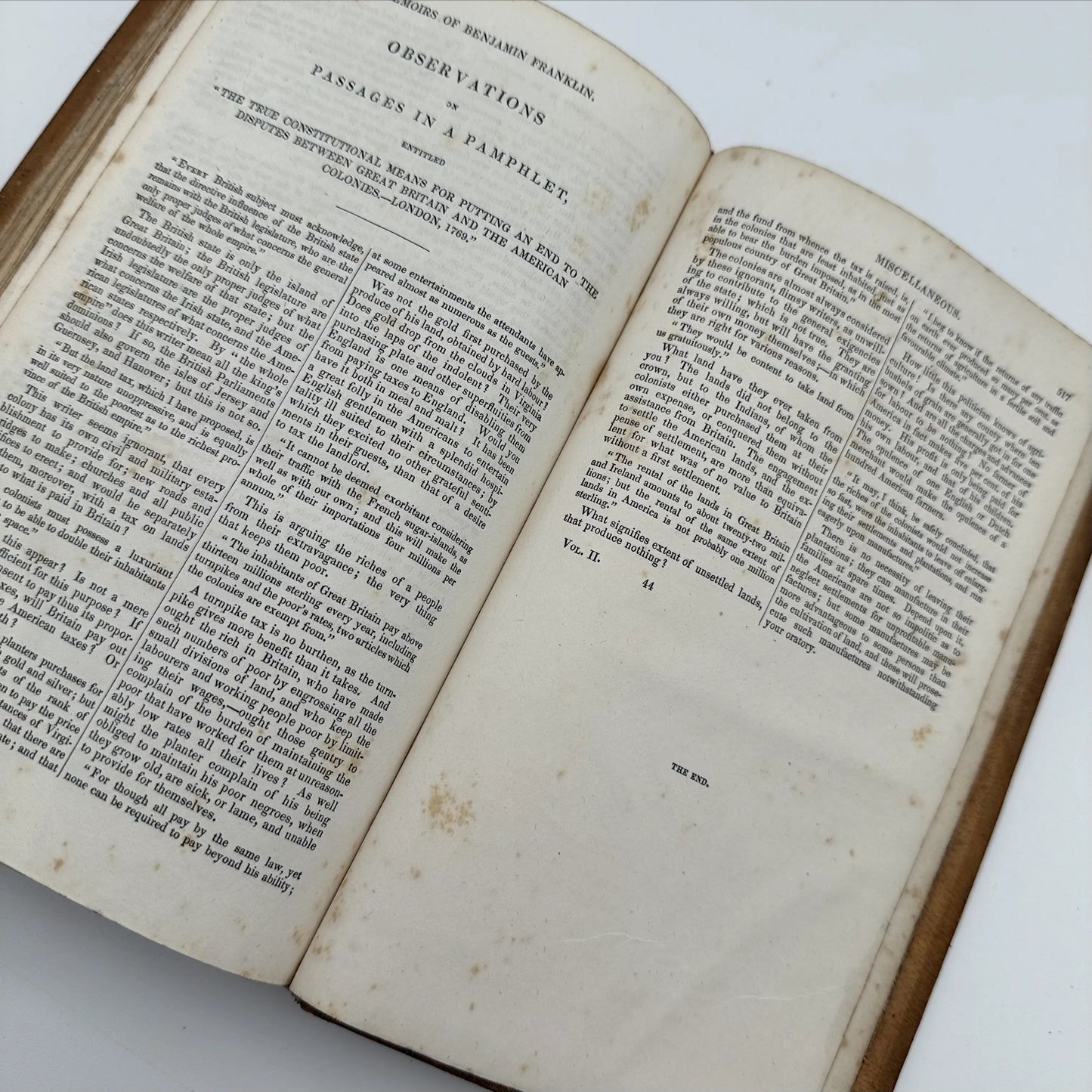Life and Writings of Benjamin Franklin, Autobiography — 1834 — In two volumes