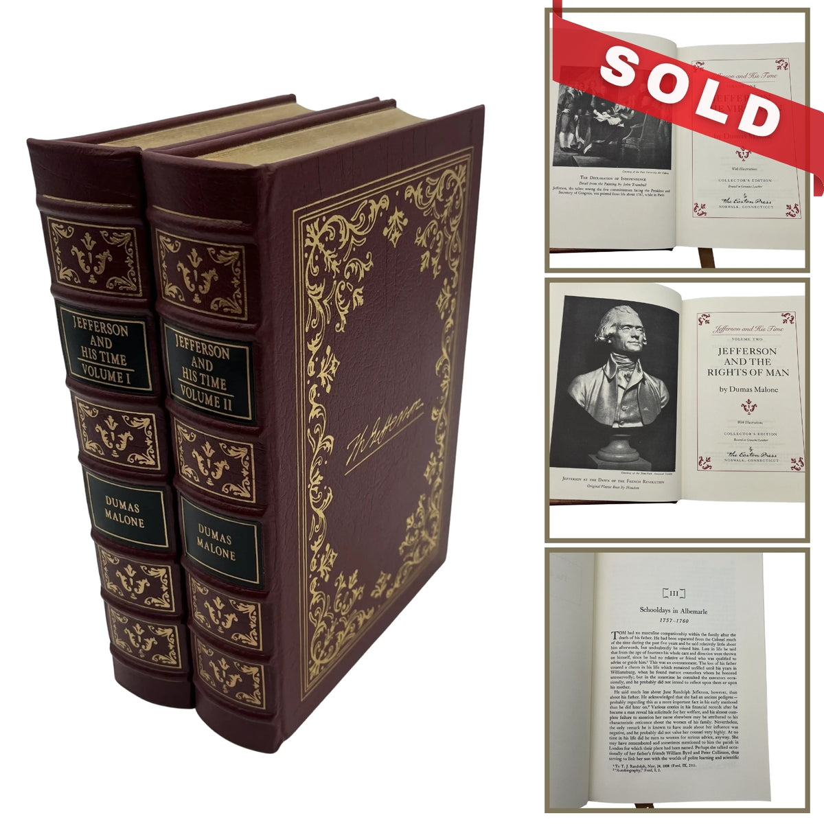 "Jefferson and His Time" — Dumas Malone — Volumes I and II