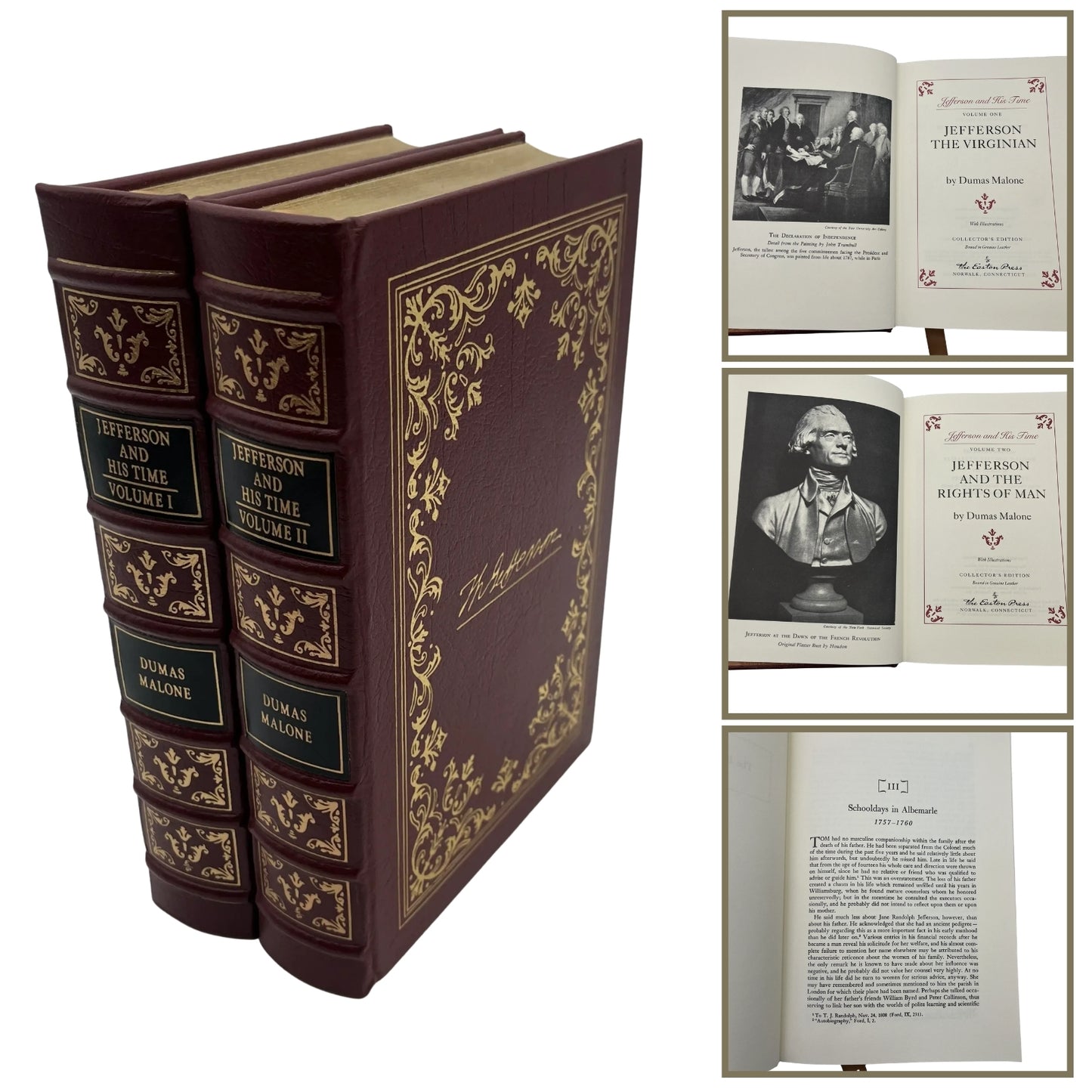 "Jefferson and His Time" — Dumas Malone — Volumes I and II