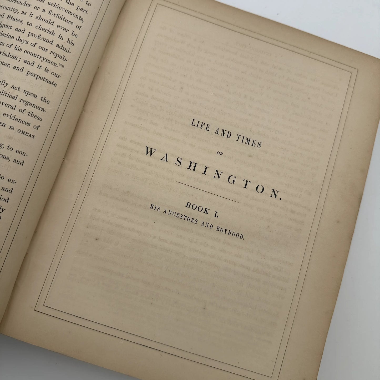 "Life of Washington" by John Frederick Schroeder— 1857— Two volume set