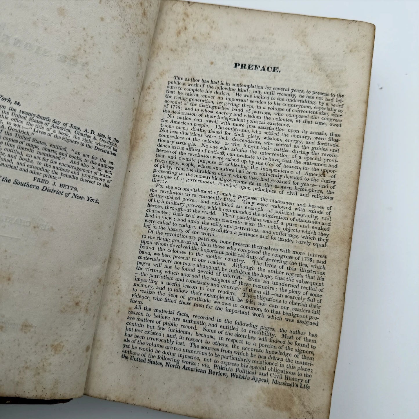 "Lives Of The Signers Of The Declaration Of Independence" — Charles Goodrich — 1829