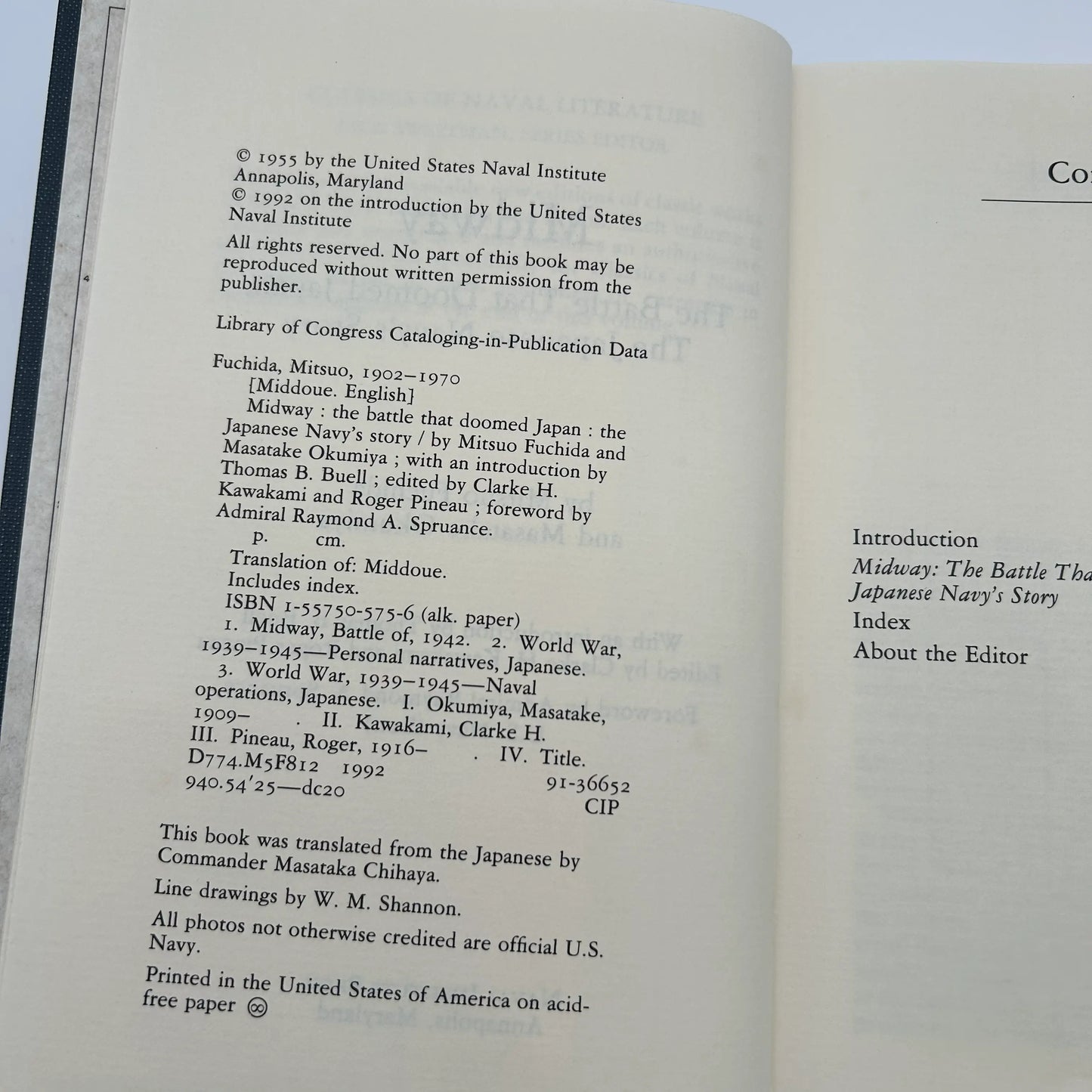 "Midway, The Battle That Doomed Japan" by Mitsuo Fuchida and Masatake Okumiya