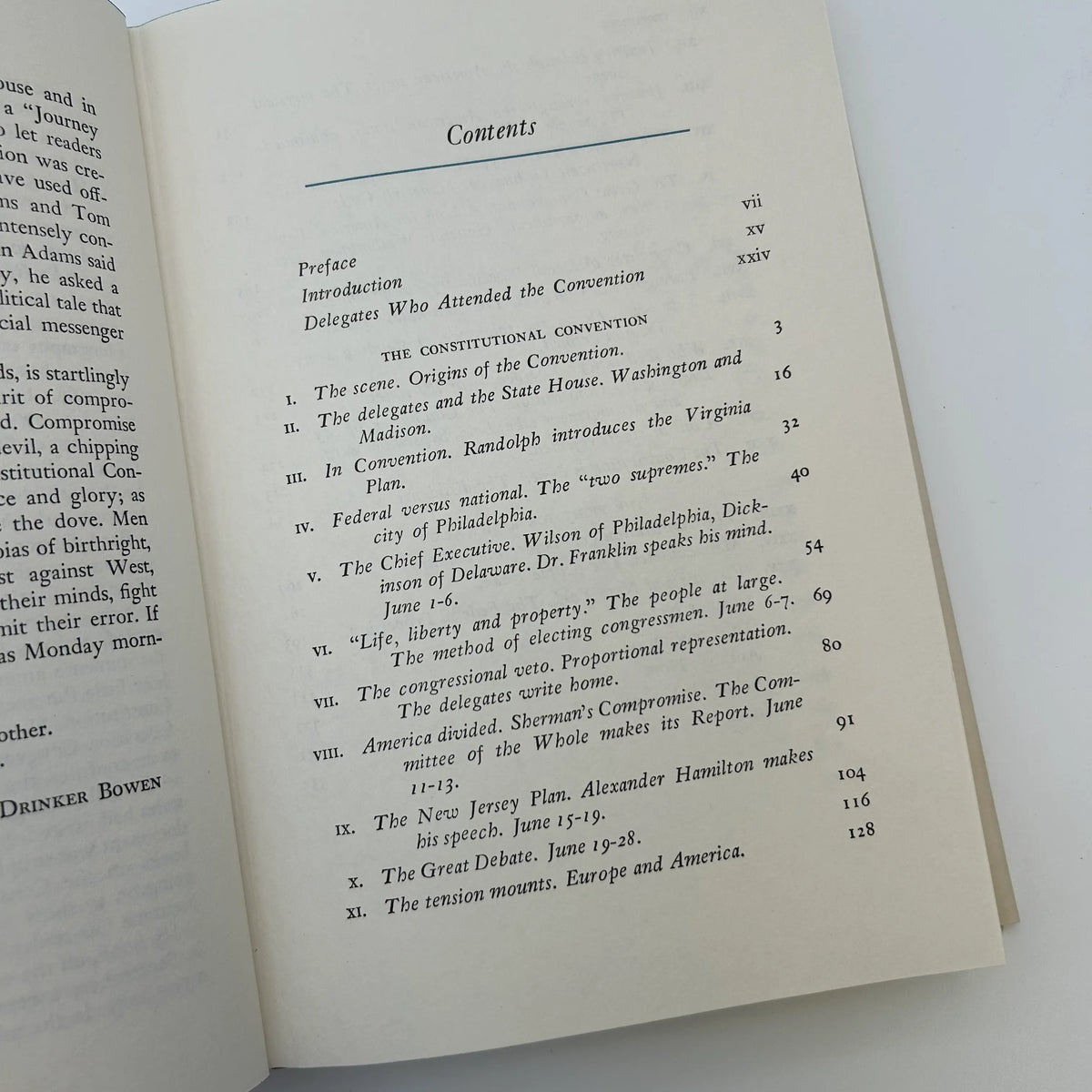"Miracle at Philadelphia: The Story of the Constitutional Convention, May to September 1787" by Catherine Drinker Bowen- In a slip case