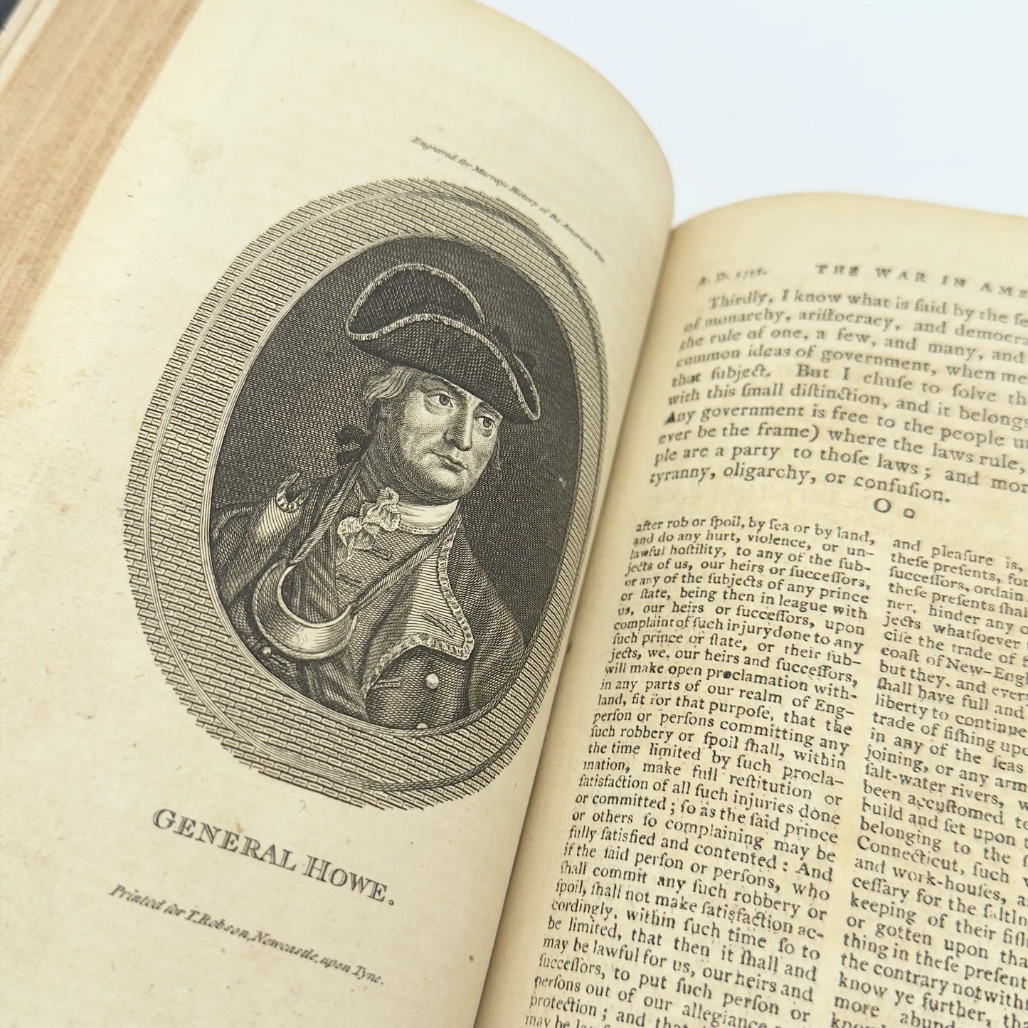 "An Impartial History of the Present War In America" by James Murray — Two volume set
