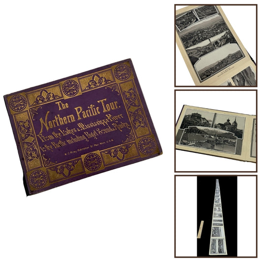 Northern Pacific Tour Panorama — Accordion-fold book — 1888