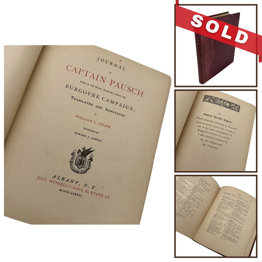 Journal of Captain Pausch — 1886 — First Edition