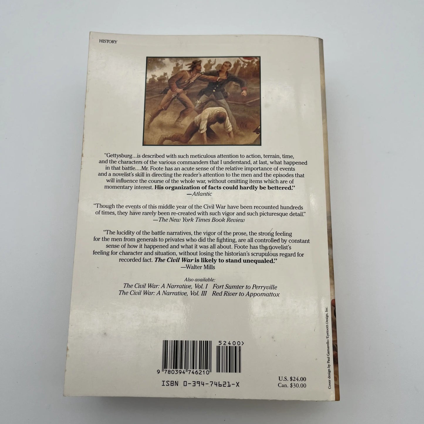 "The Civil War" by Shelby Foote — Three volume sest