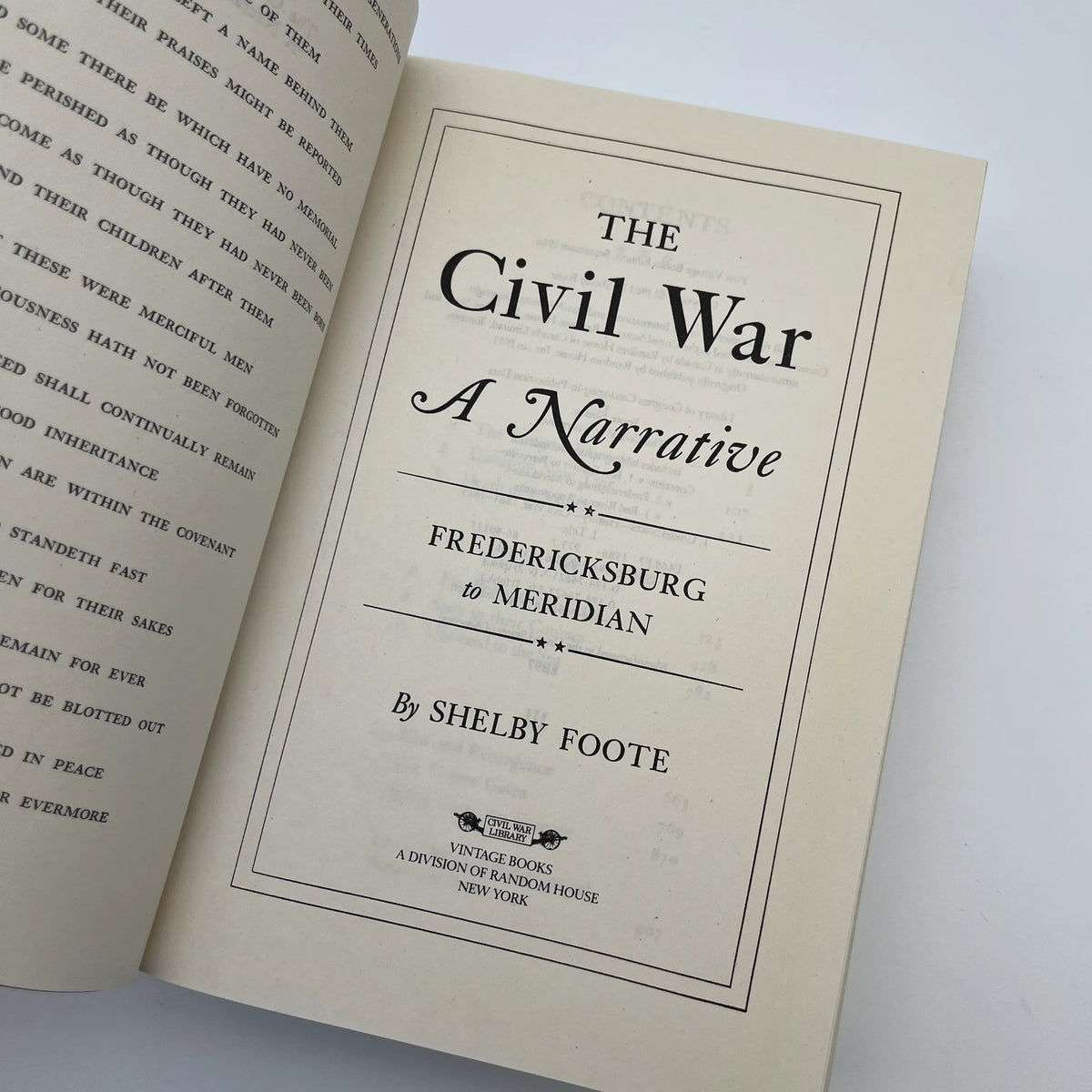 "The Civil War" by Shelby Foote — Three volume sest