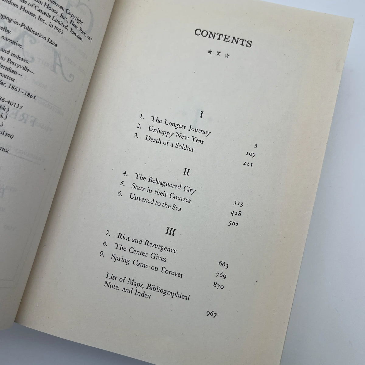 "The Civil War" by Shelby Foote — Three volume sest