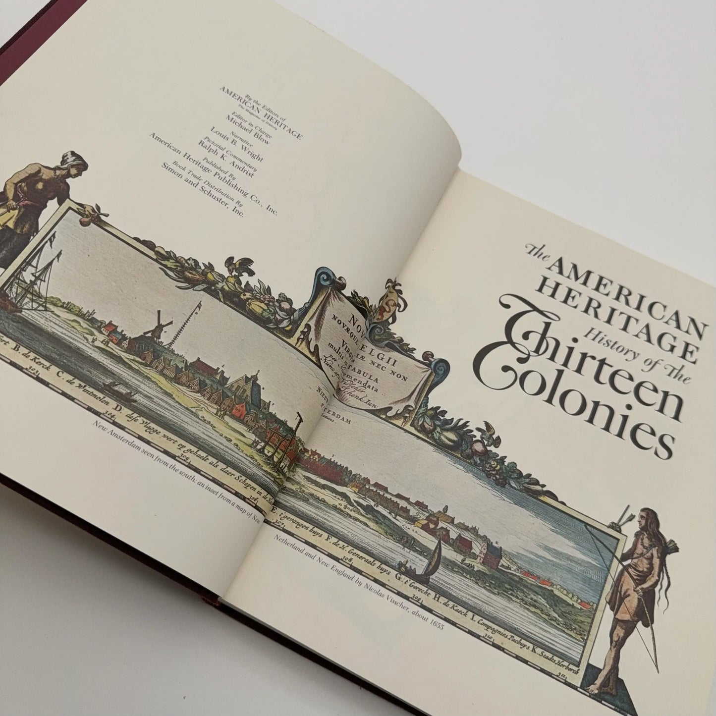 The American Heritage History of the Thirteen Colonies and Colonial Antiques — Two volume boxed set
